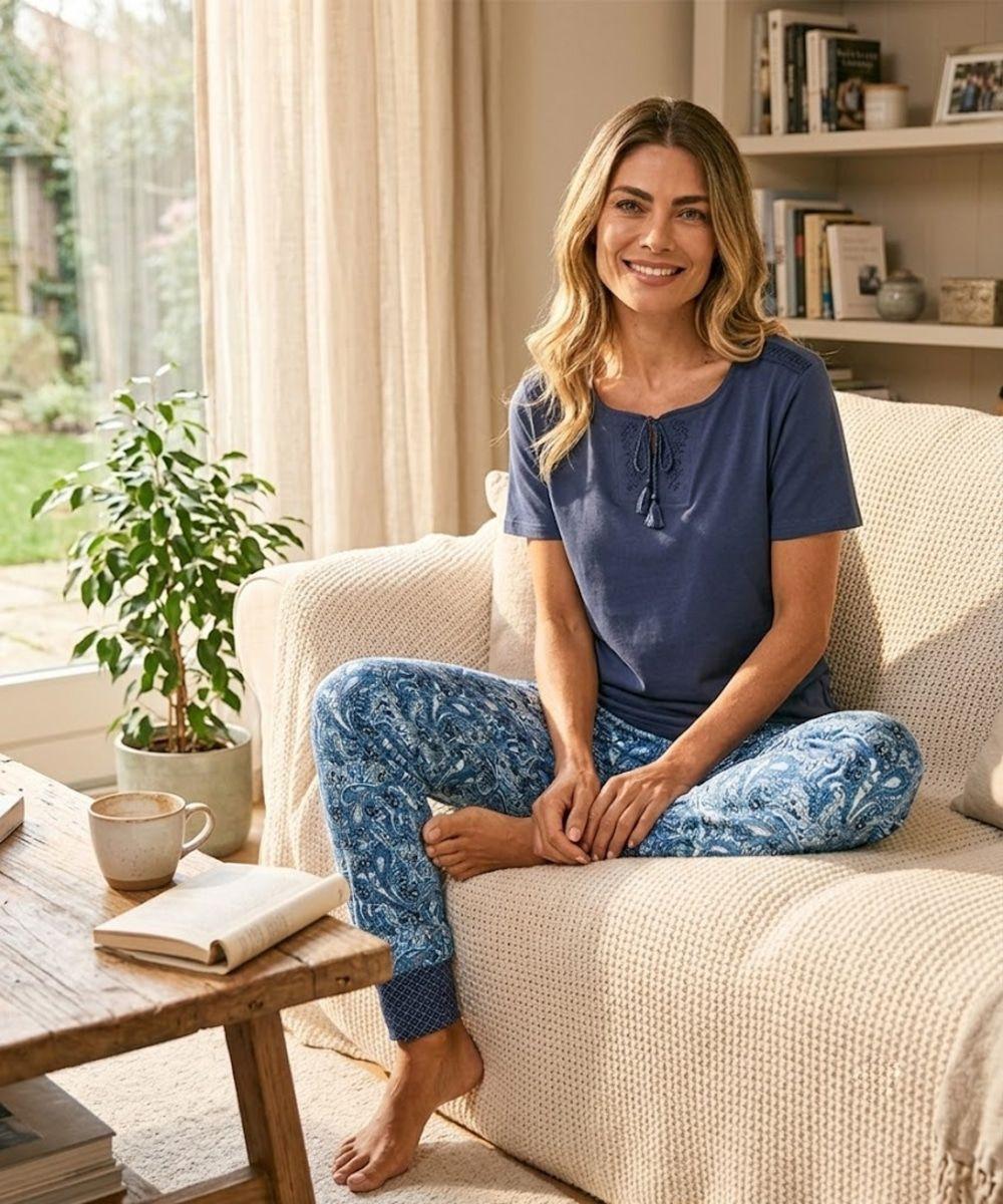 Pijama Algodón Bordados | Comodidad y Estilo Único-4
