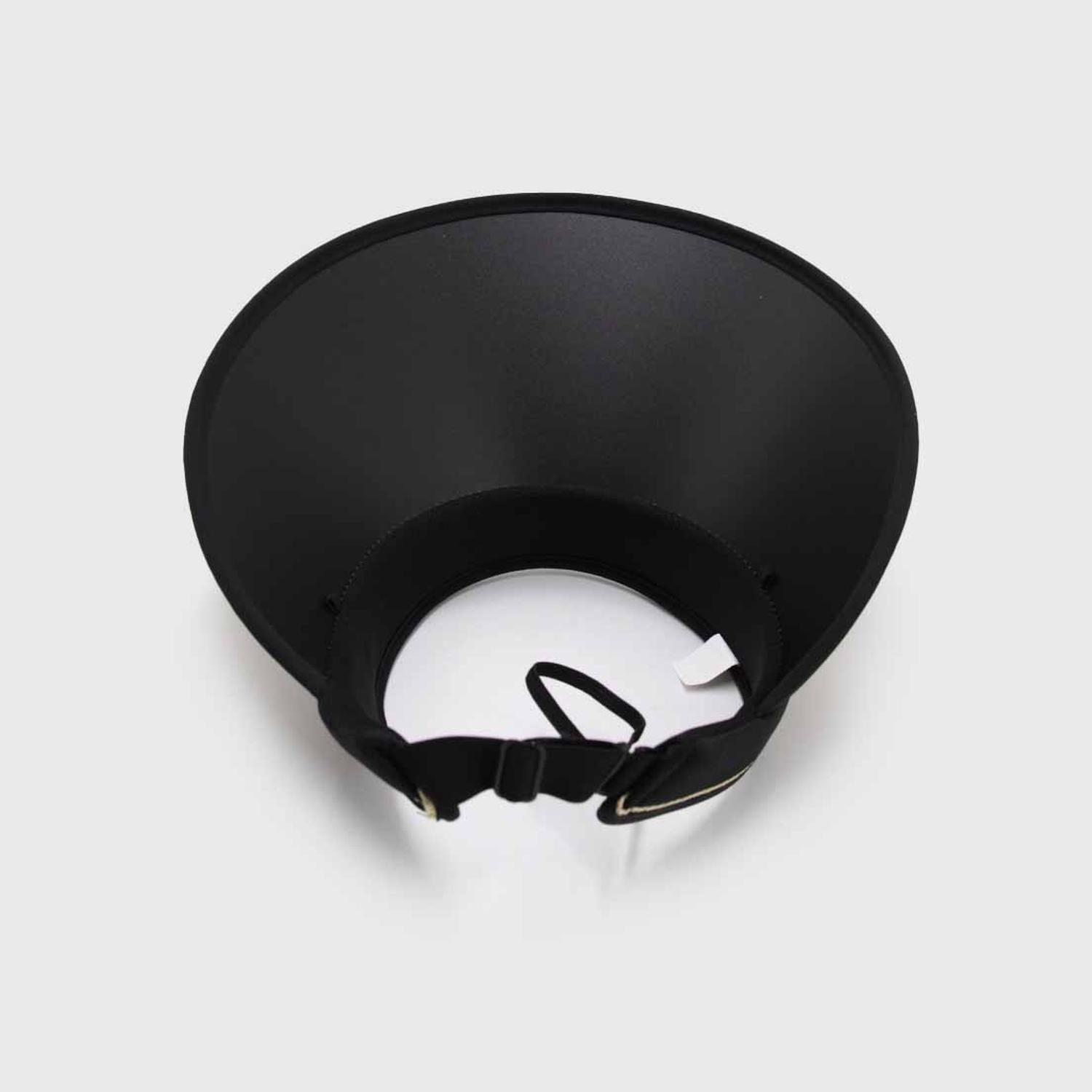 Visera de rafia ajustable con borde-5