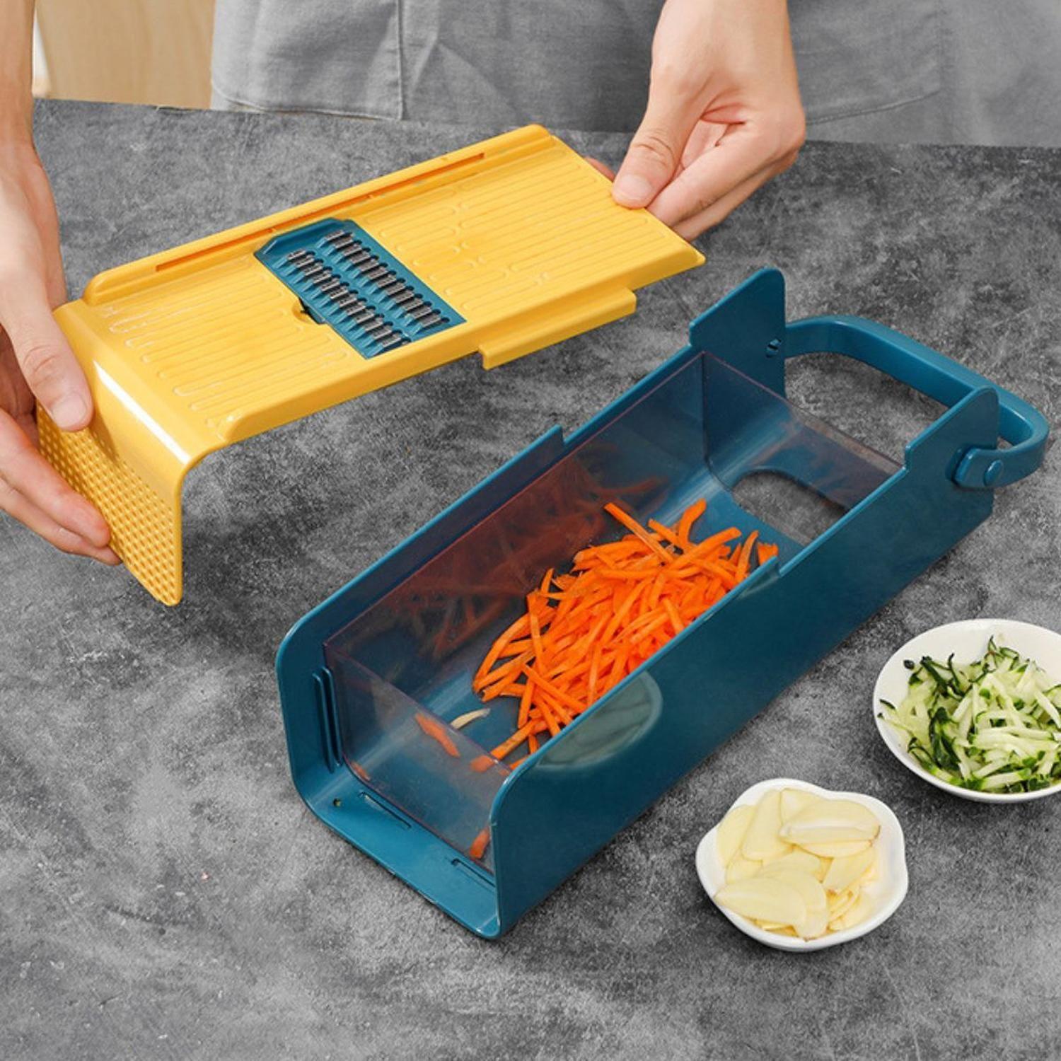 Mandolina Cortador De Verduras En Rodajas Rallador Multifunción Cocina-2