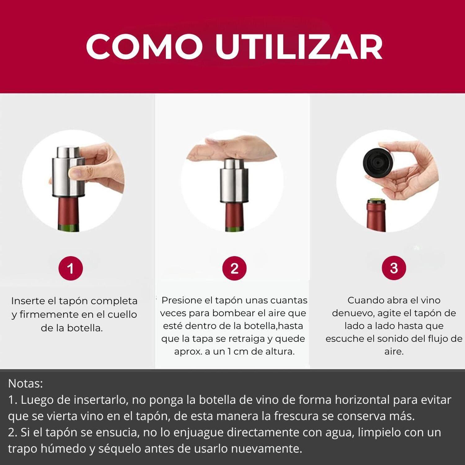 Tapón de Sellado al Vacío para Vino con Indicador de Fecha-7