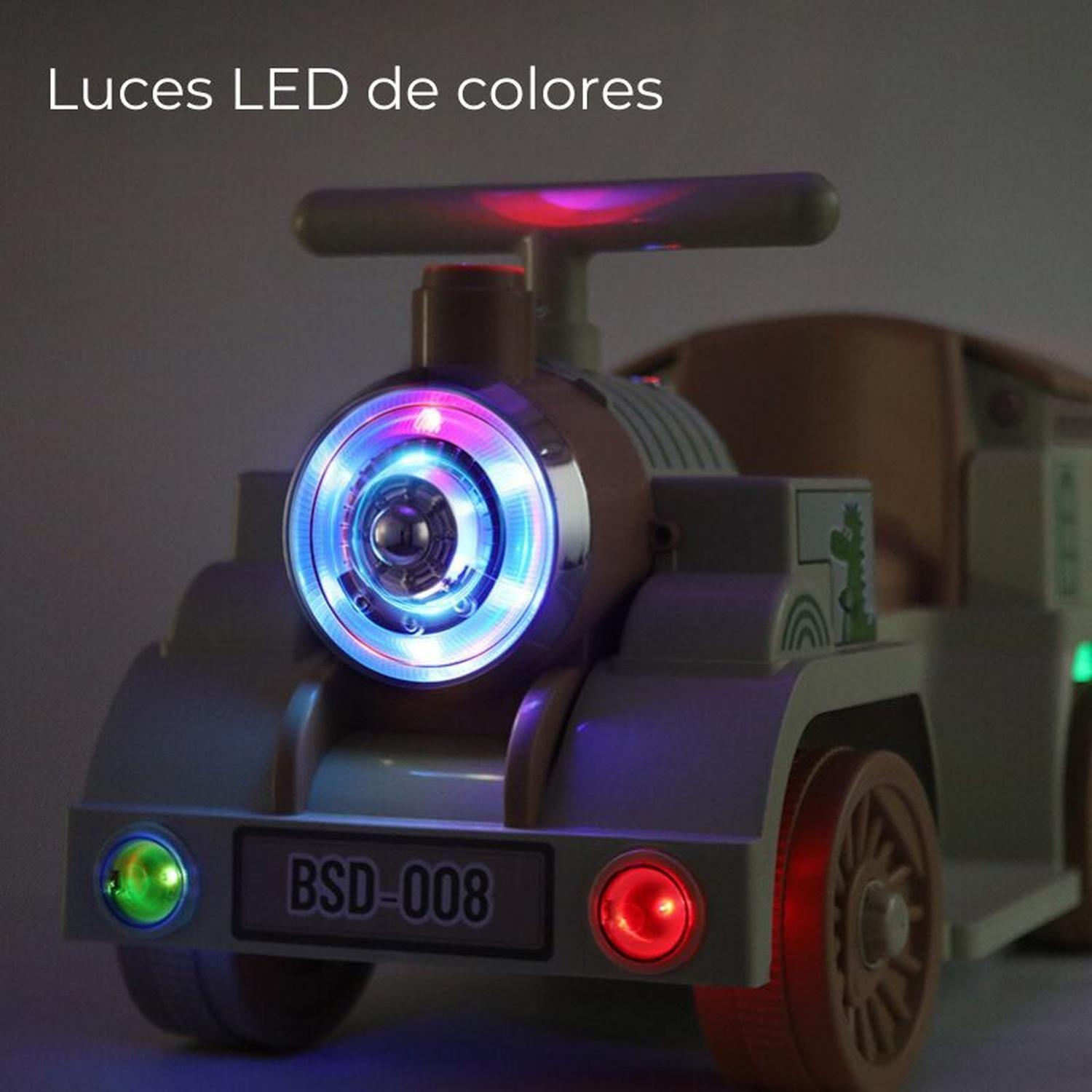 Tren Eléctrico tira Vapor Bebé Niños con Control y Luces Parlante Bluetooth-2