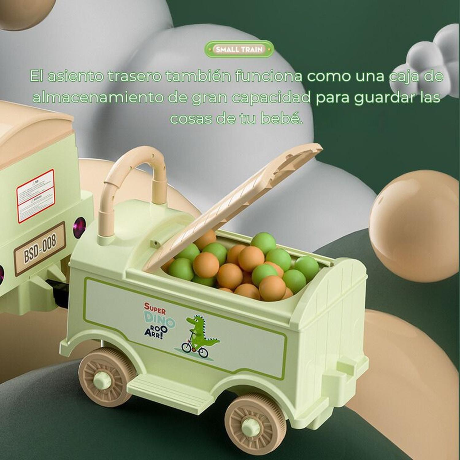 Tren Eléctrico tira Vapor Bebé Niños con Control y Luces Parlante Bluetooth-5