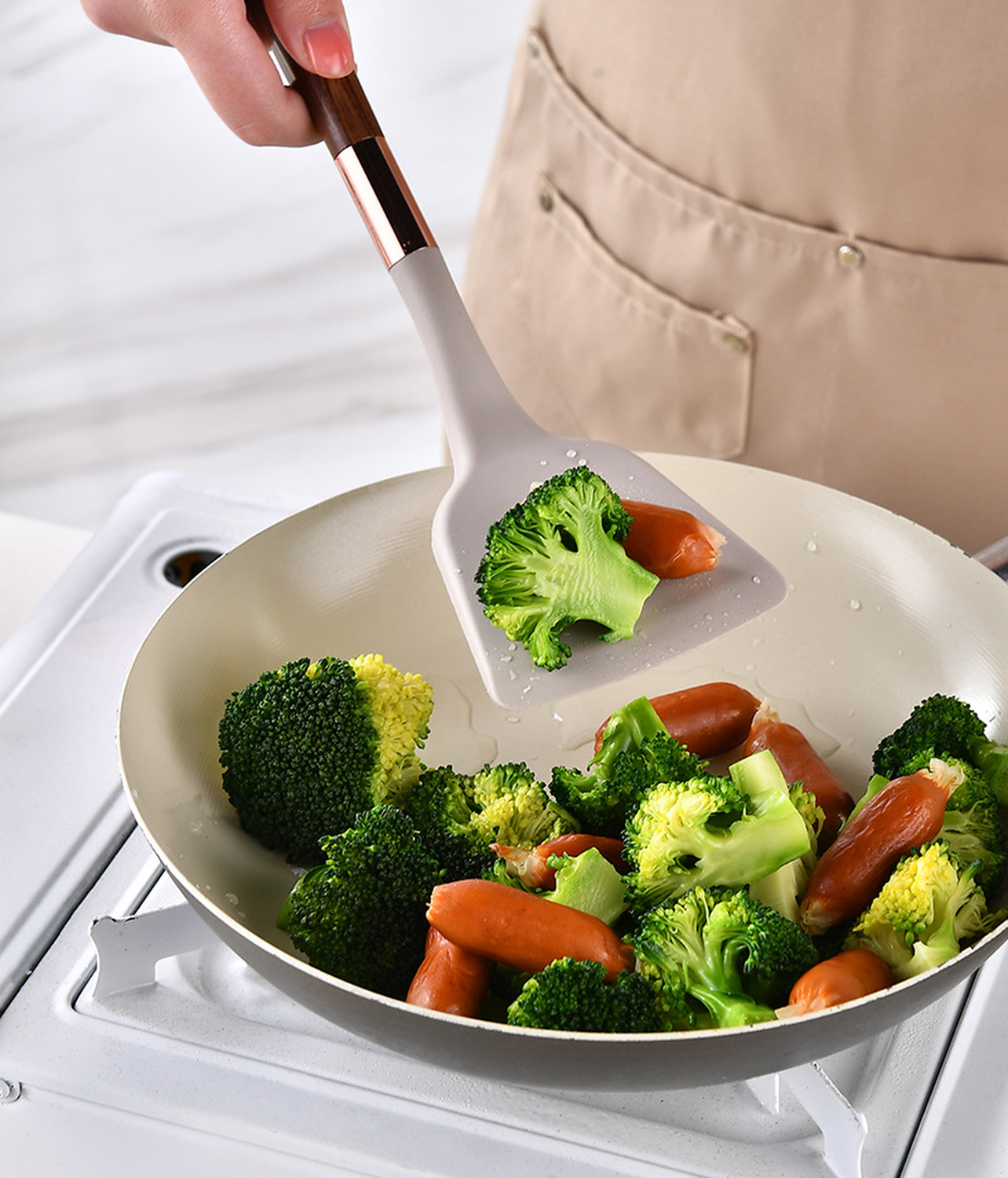 Juego De Utensilios De Cocina Silicona 7pzas Diseño Elegante-6