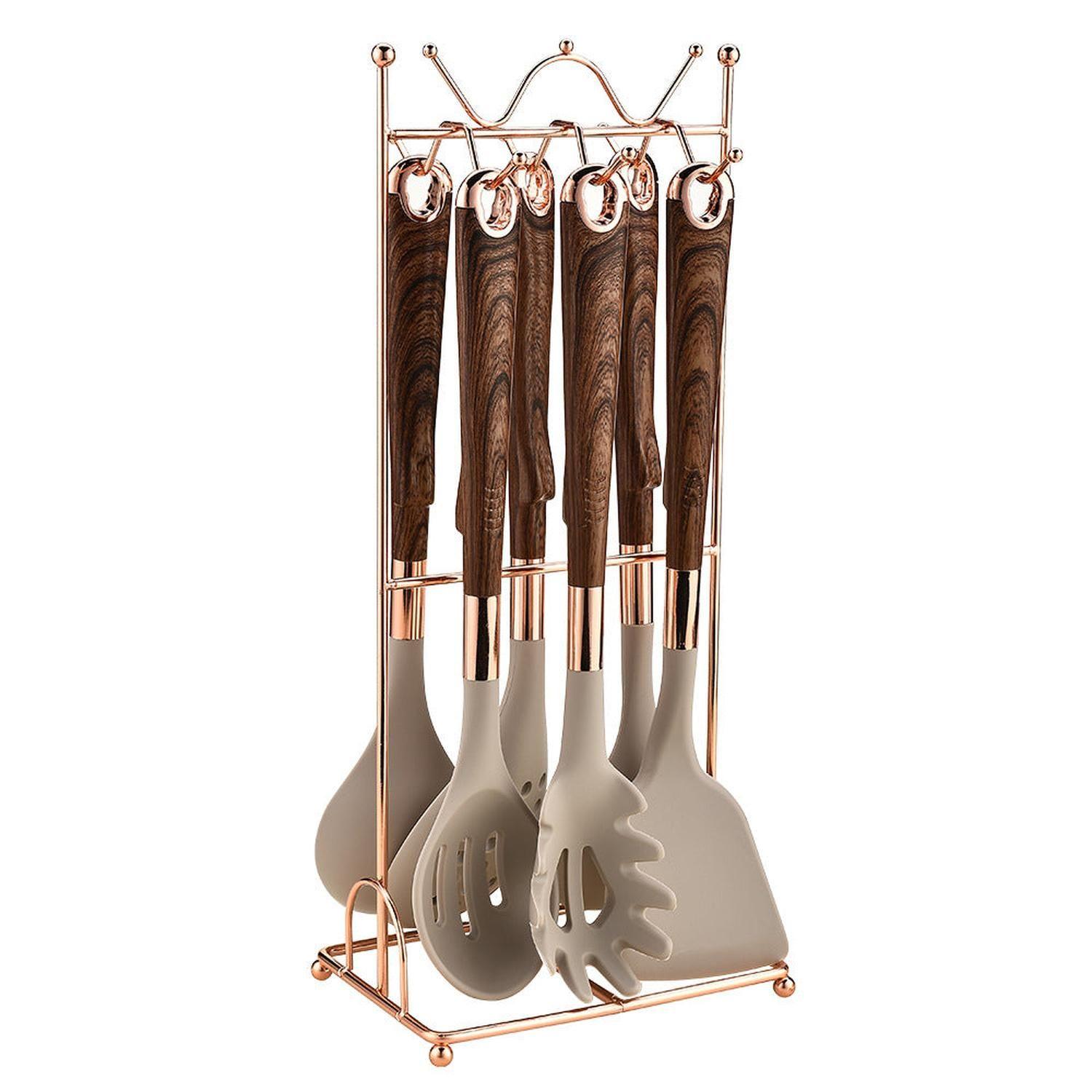 Juego De Utensilios De Cocina Silicona 7pzas Diseño Elegante-0