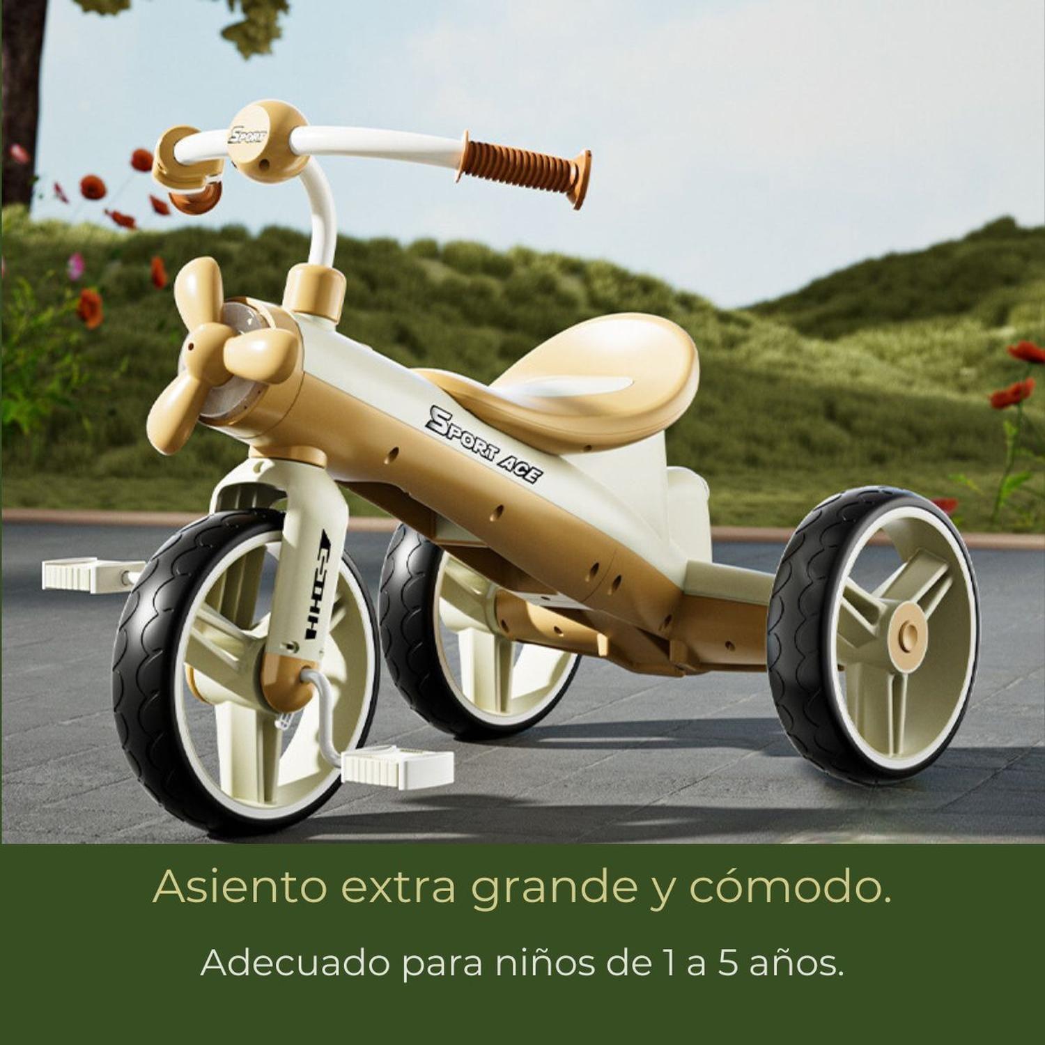 Triciclo con hélice y Empujador para Bebés y Niños Pequeños-2