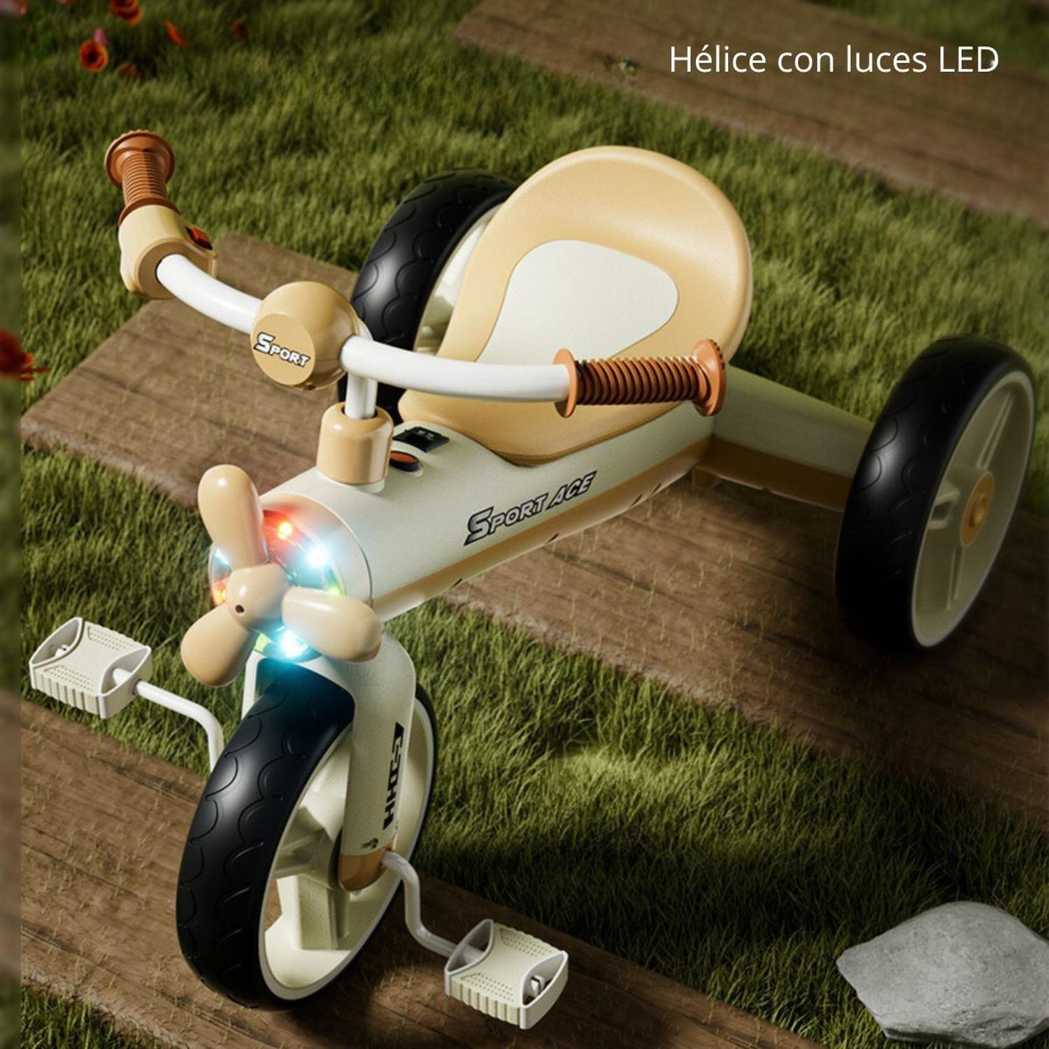 Triciclo con hélice y Empujador para Bebés y Niños Pequeños-3