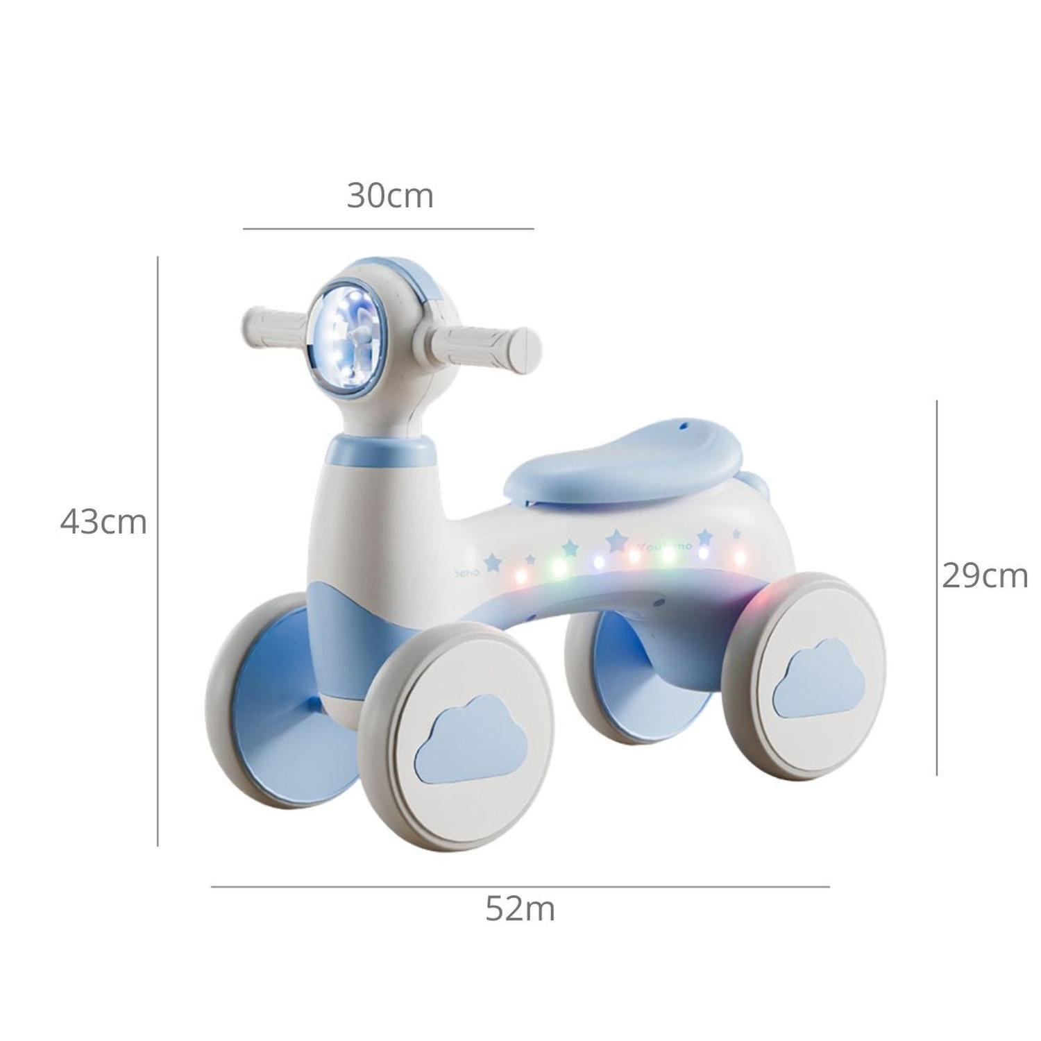 Correpasillos Nube 4 Ruedas Bebés Niños Colores Luces-6