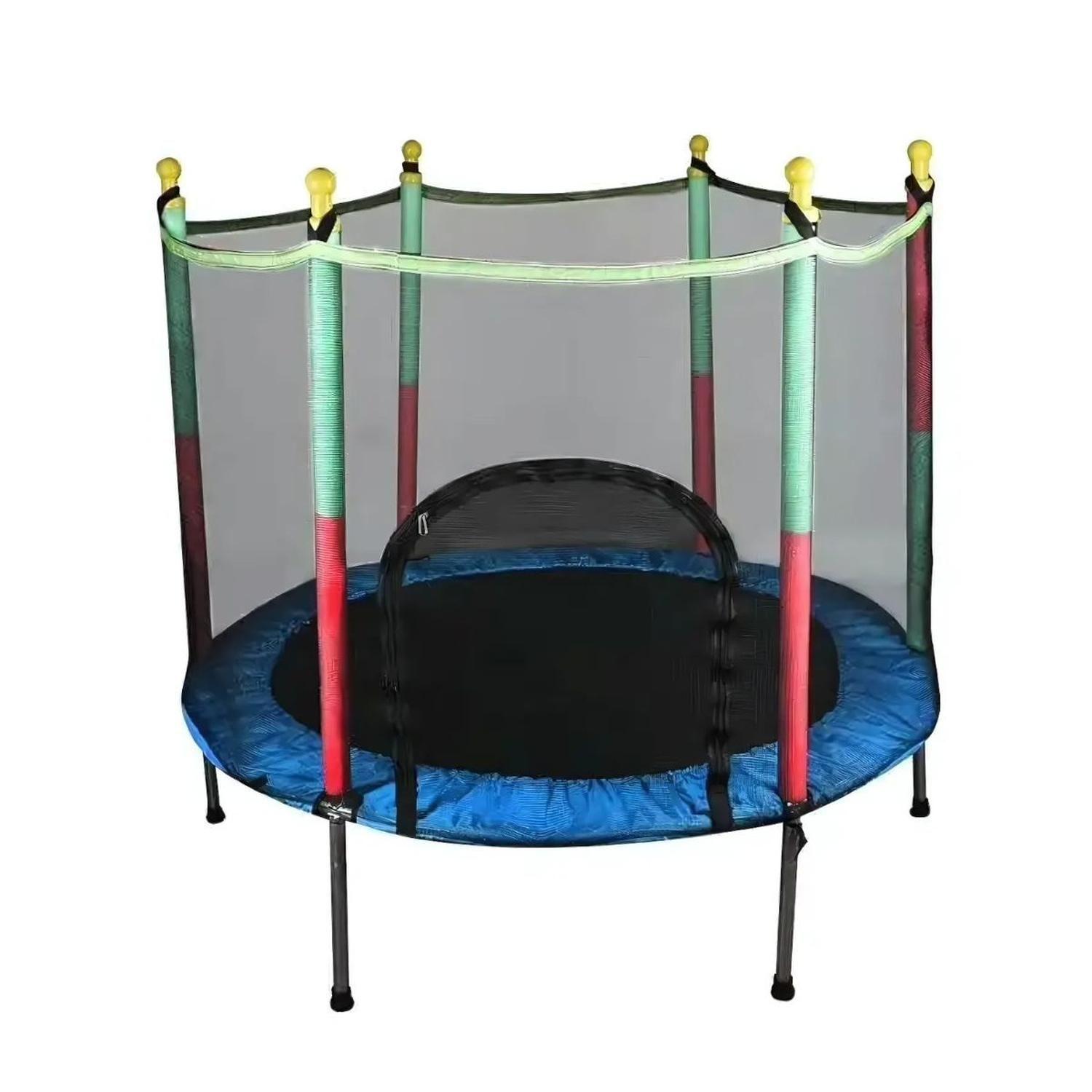 Mini Trampolín Cama Elástica con Malla para Niños 140cm-0