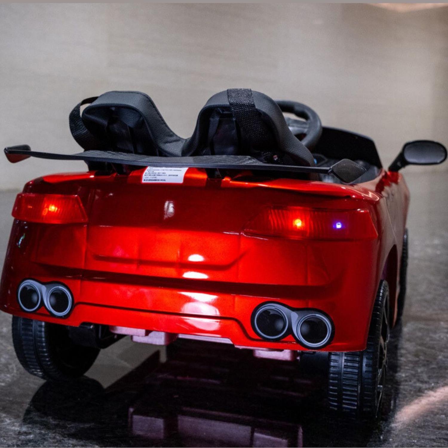 Auto deportivo a bateria para niños Control Remoto Música y Luces-4