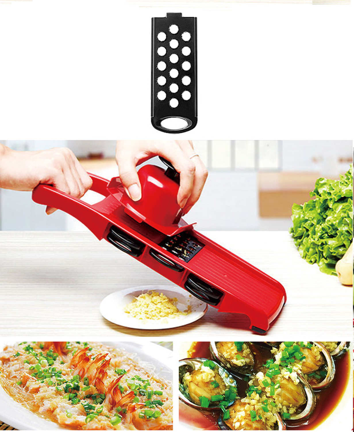 Cortador Verduras Multifuncional Cuchillas Intercambiables-7