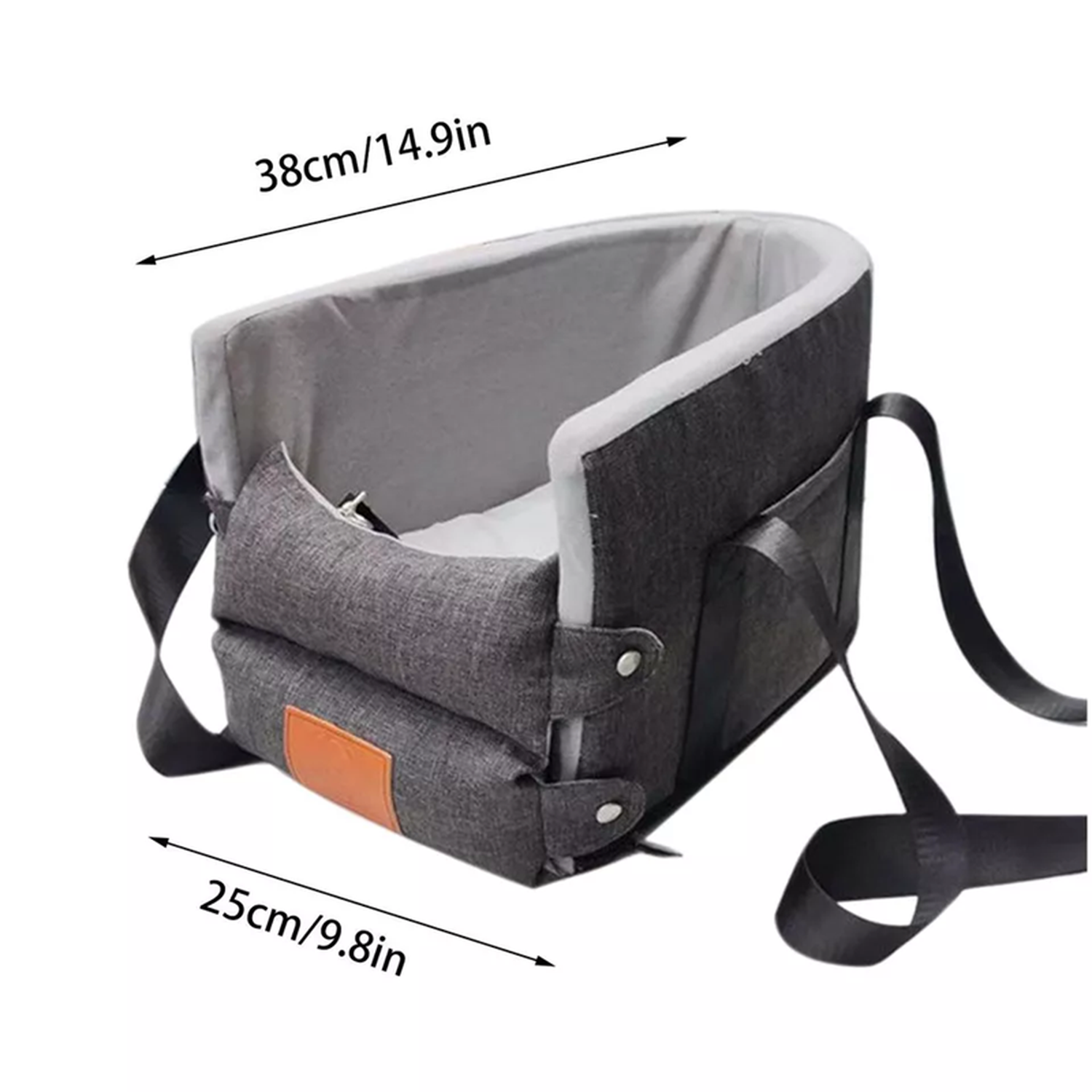 Bolso De Transporte Para Mascotas Asiento Para Auto Vehiculo-2