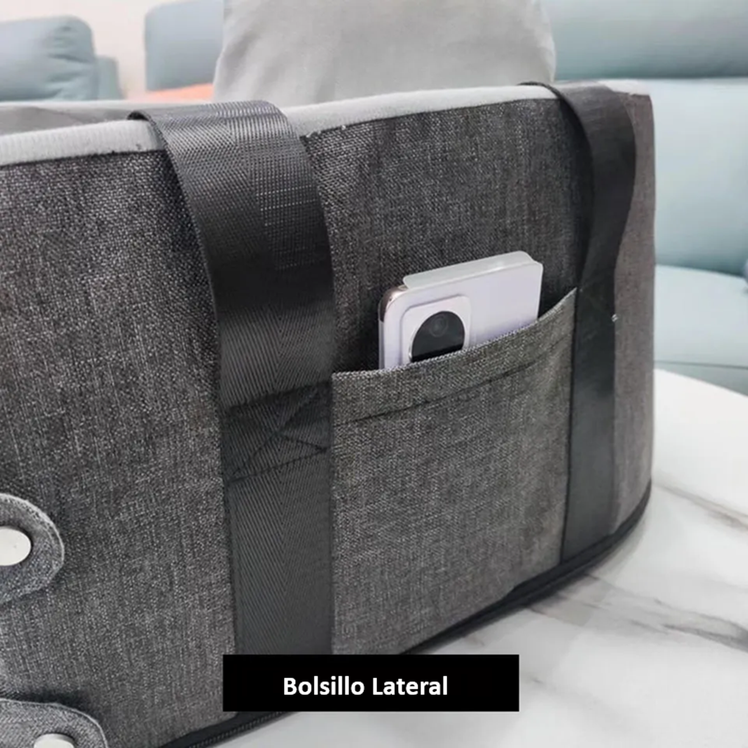 Bolso De Transporte Para Mascotas Asiento Para Auto Vehiculo-3