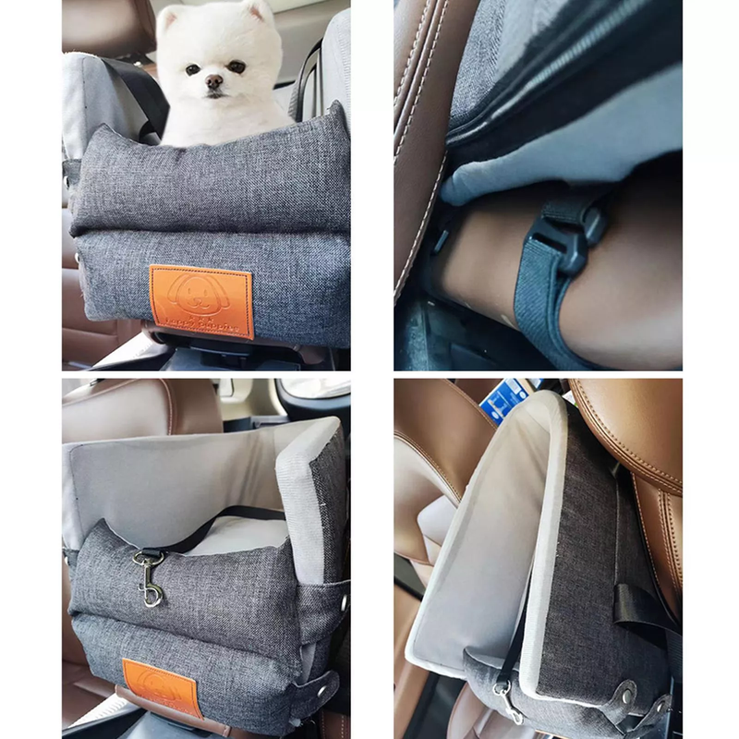 Bolso De Transporte Para Mascotas Asiento Para Auto Vehiculo-4