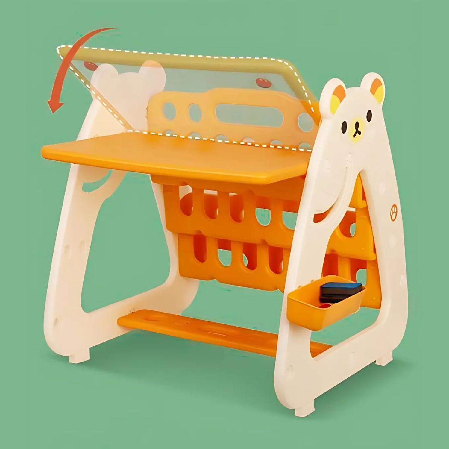 Set Mesa y Silla Bebé Niños con Estante y Pizarra 3 en 1-6