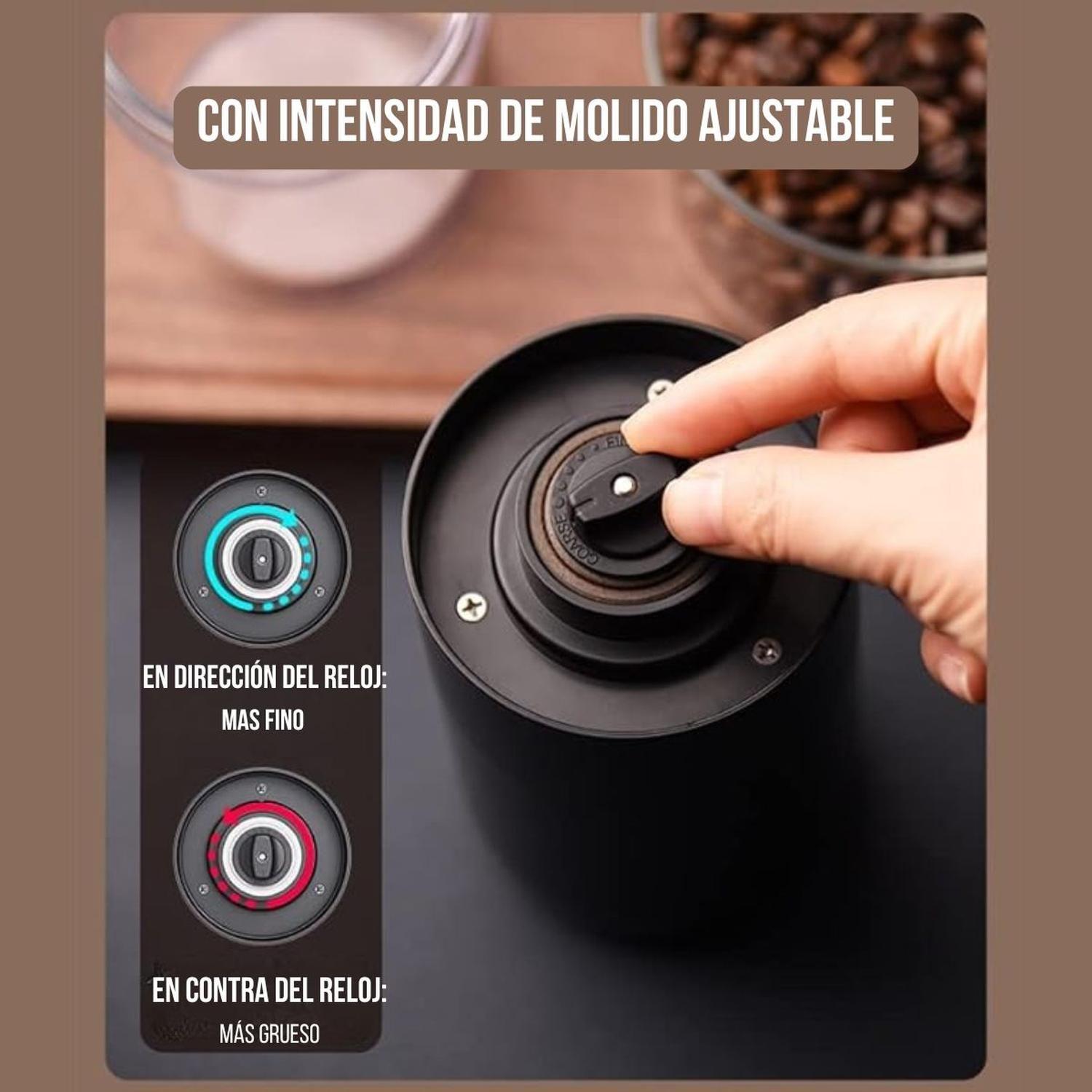 Moledor Molinillo De Granos Cafe Y Especias Recargable Usb-c-4