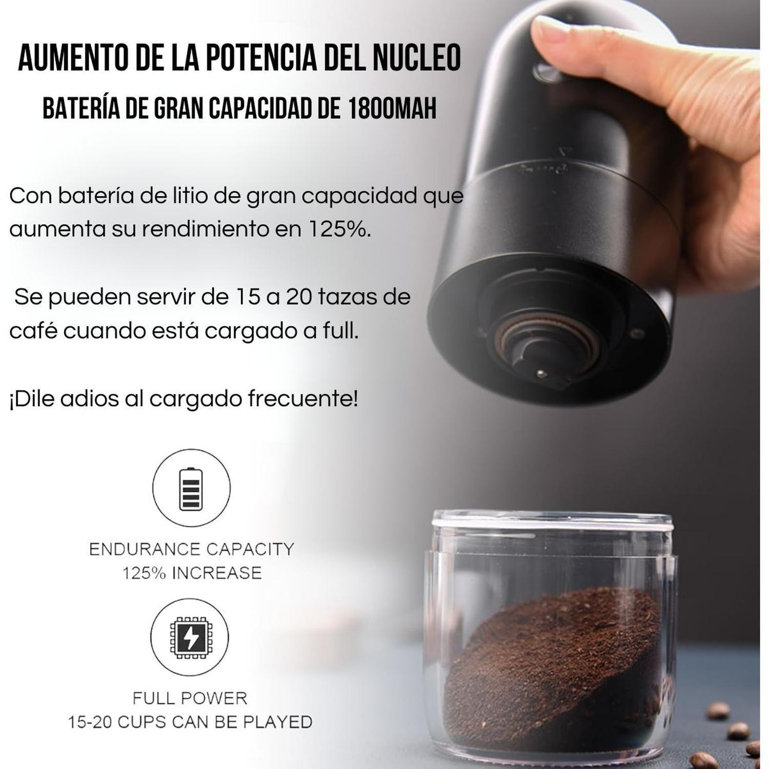 Moledor Molinillo De Granos Cafe Y Especias Recargable Usb-c-5