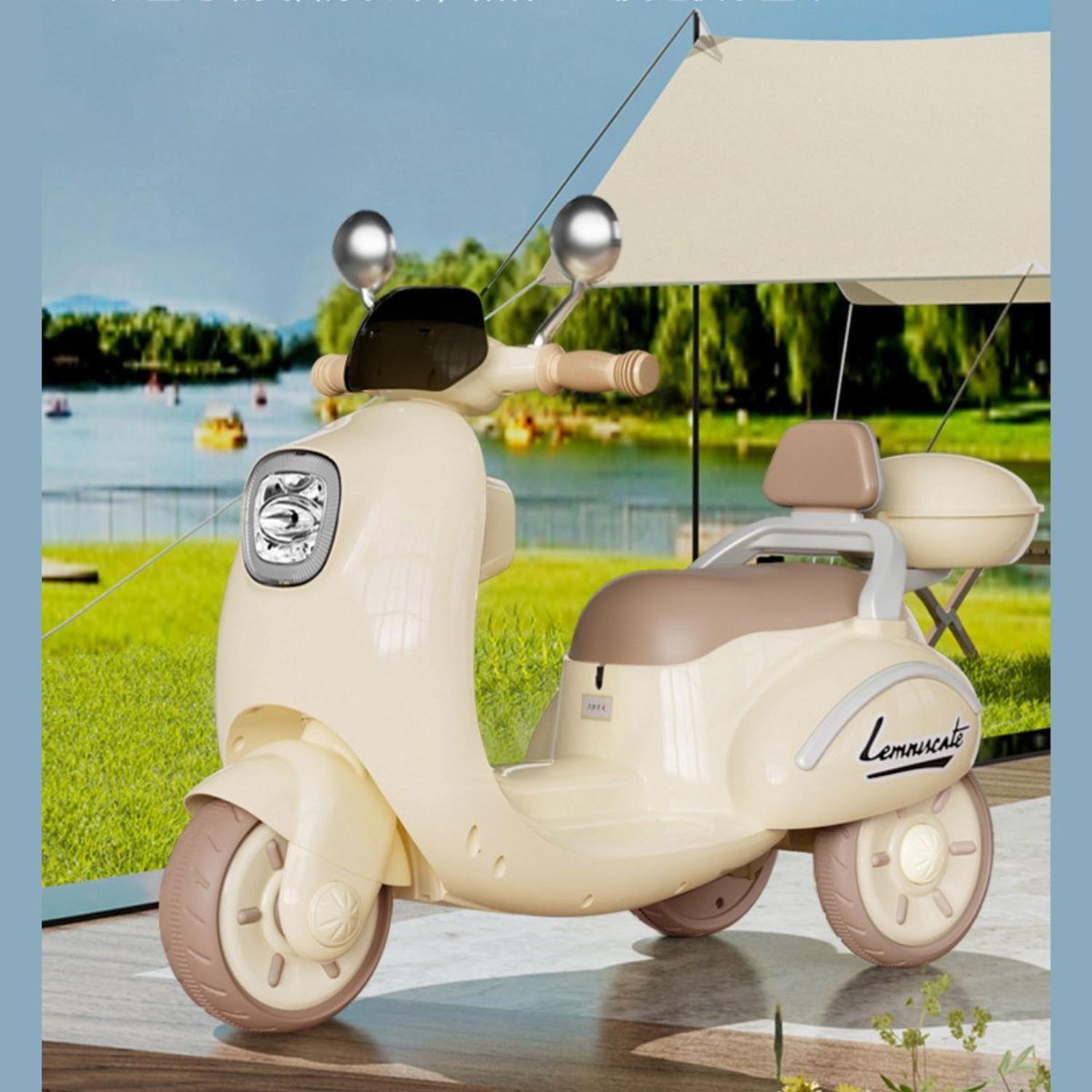 Moto Scooter Eléctrica de 3 Ruedas Bebés Niños-2