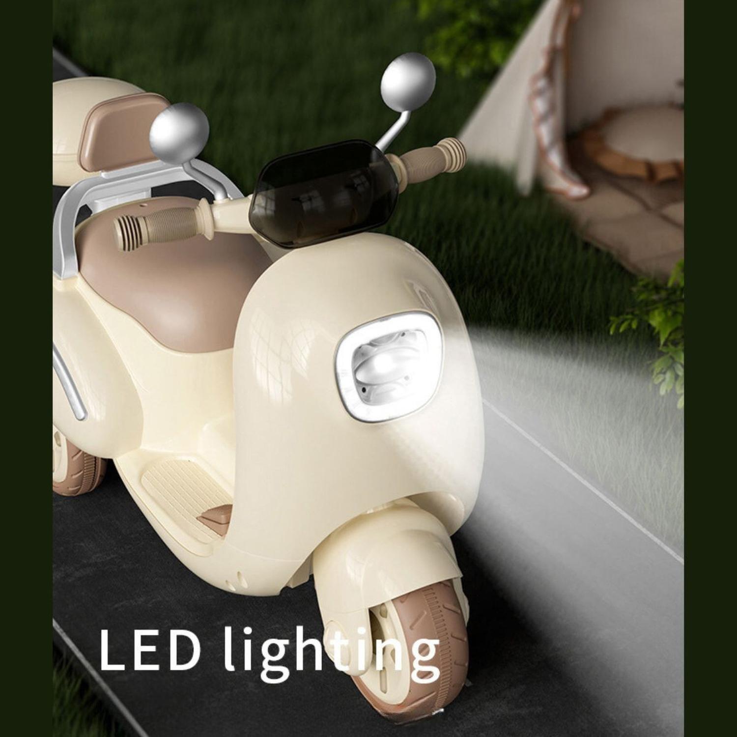 Moto Scooter Eléctrica de 3 Ruedas Bebés Niños-3
