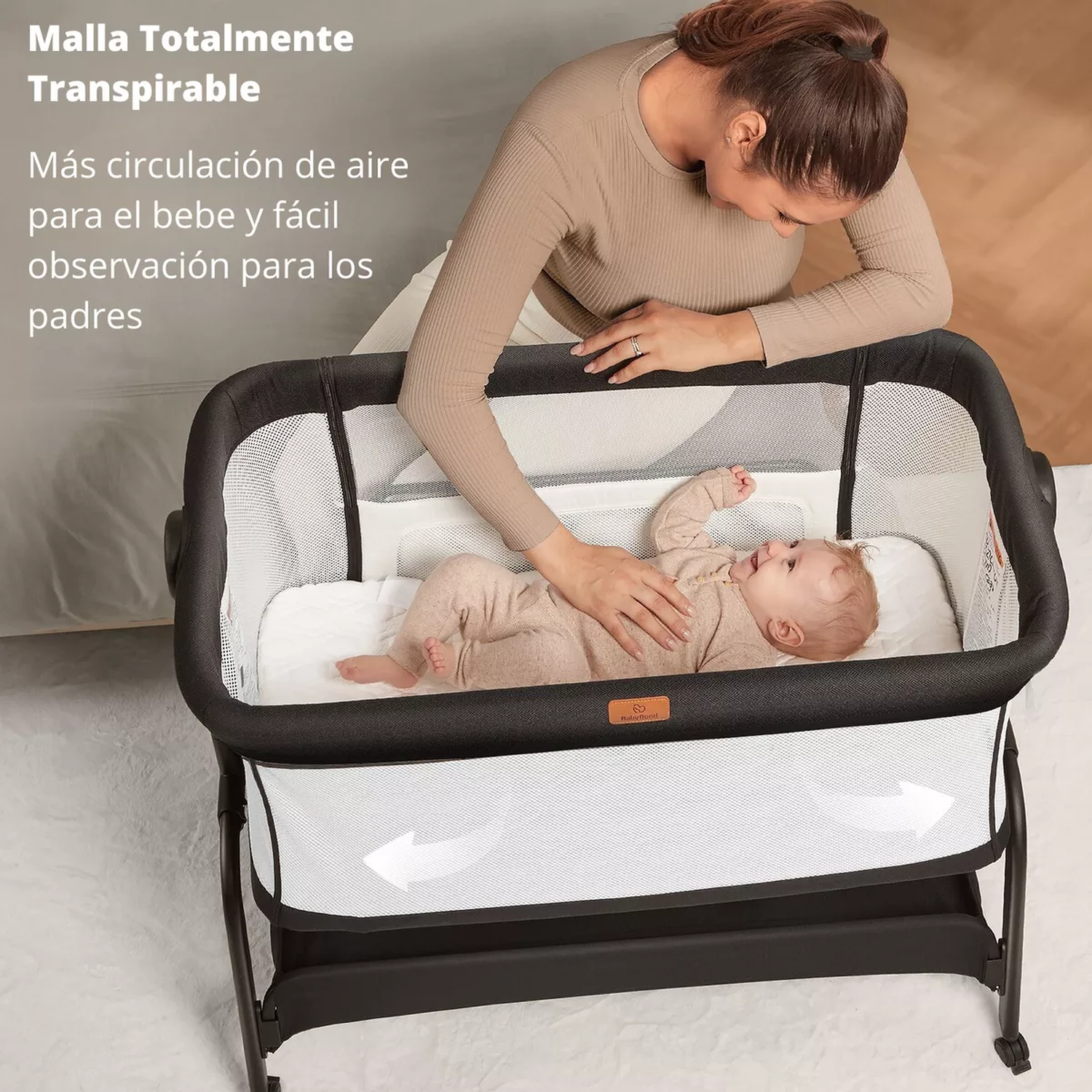 Cuna Colecho Bebé Colchón Premium Babybond-3