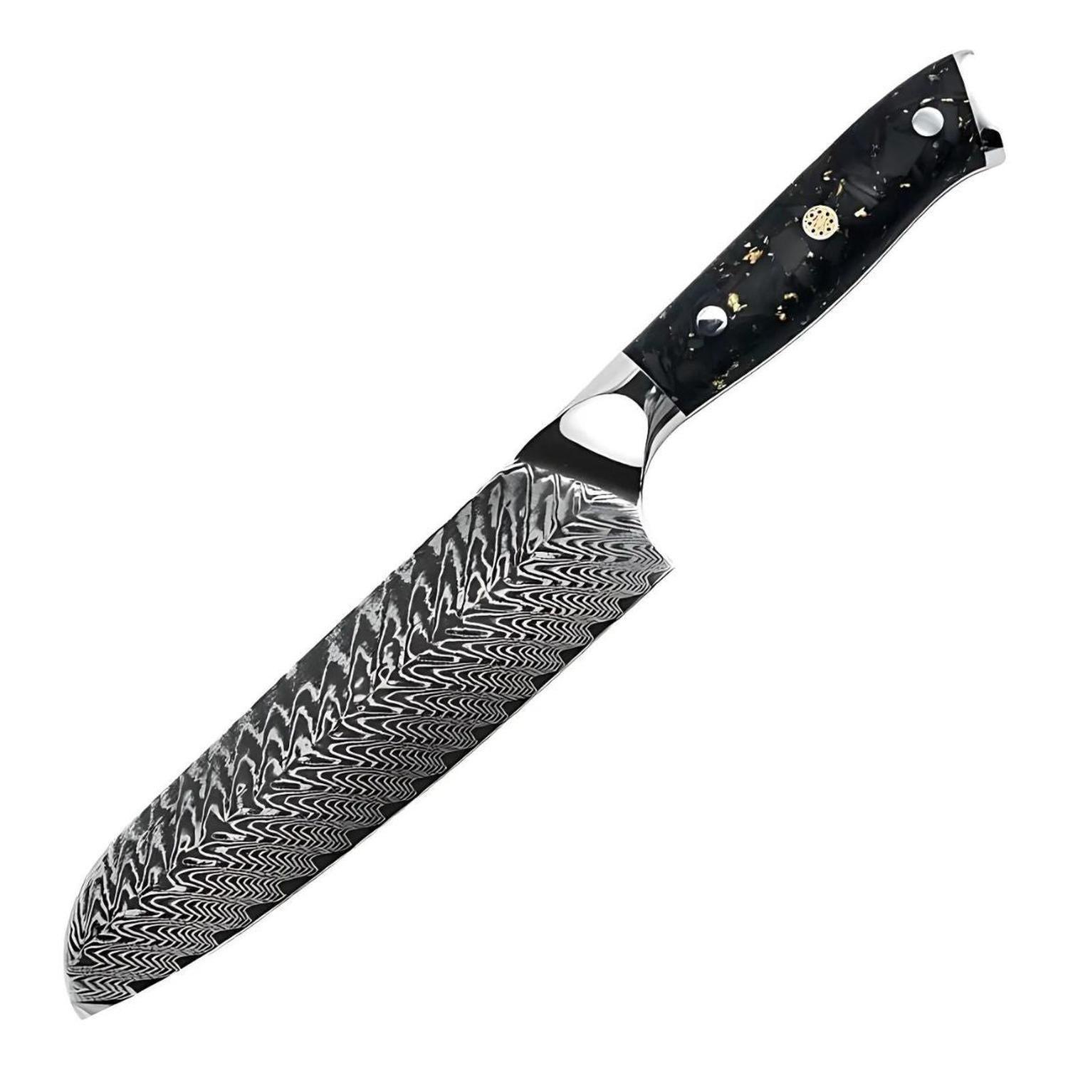Cuchillo Profesional Santoku Acero Damasco 15cm De 67 Capas-0