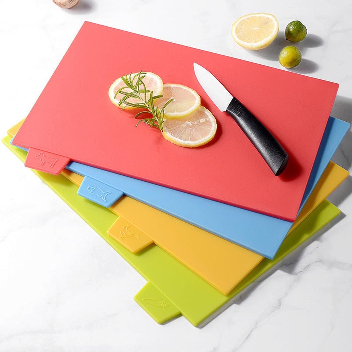 Set De 4 Tablas Para Cortar Y Picar De Plástico Colores-4