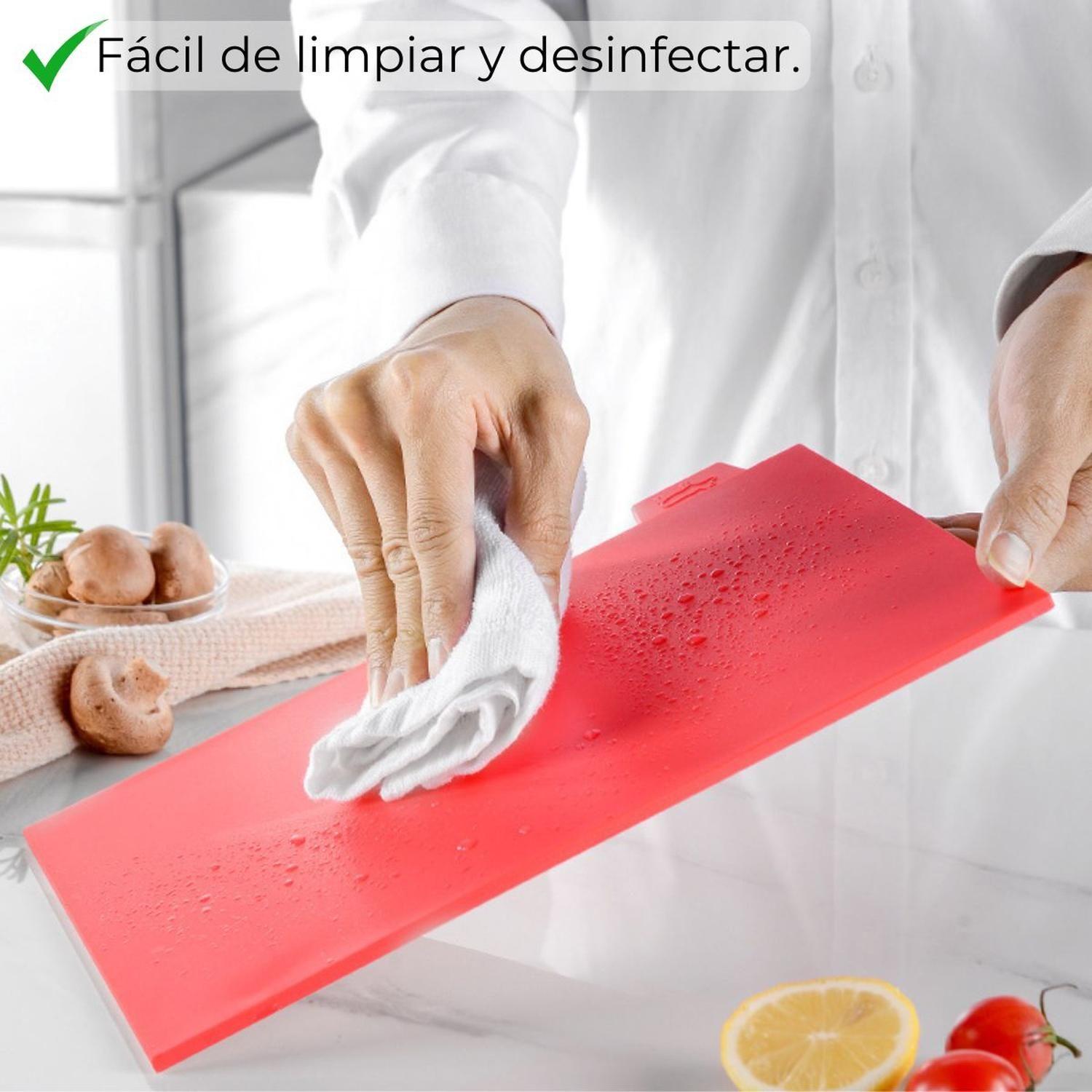 Set De 4 Tablas Para Cortar Y Picar De Plástico Colores-6