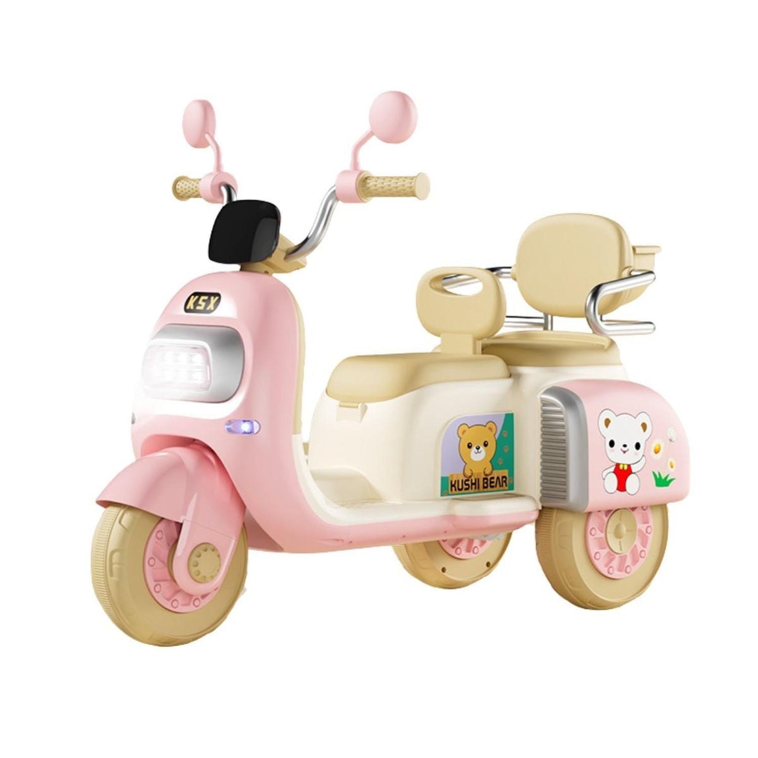 Moto Scooter Eléctrica Bebés Niños Música Luces Bluetooth-7