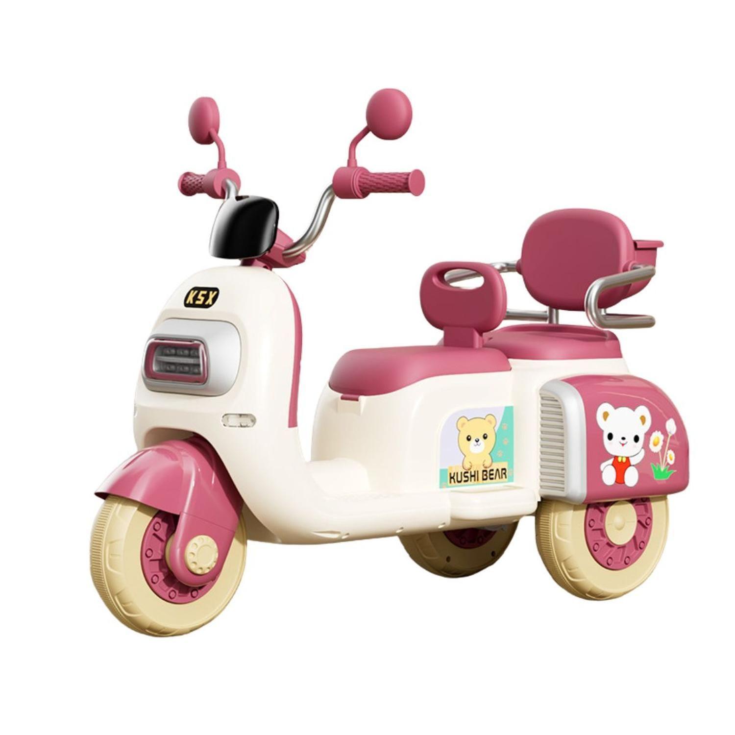 Moto Scooter Eléctrica Bebés Niños Música Luces Bluetooth-0