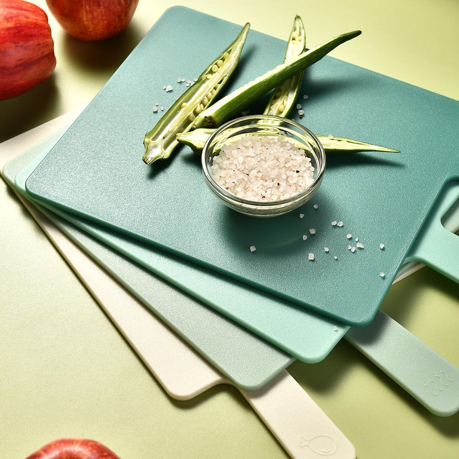 Set De 4 Tablas Para Cortar Plástico Colores 235x240mm-4