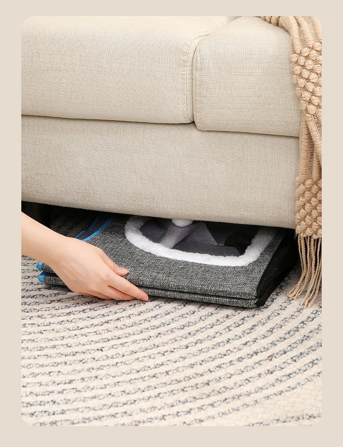 Cama Para Gato Tipo Casita de 2 Niveles Plegable Con Rascador-4