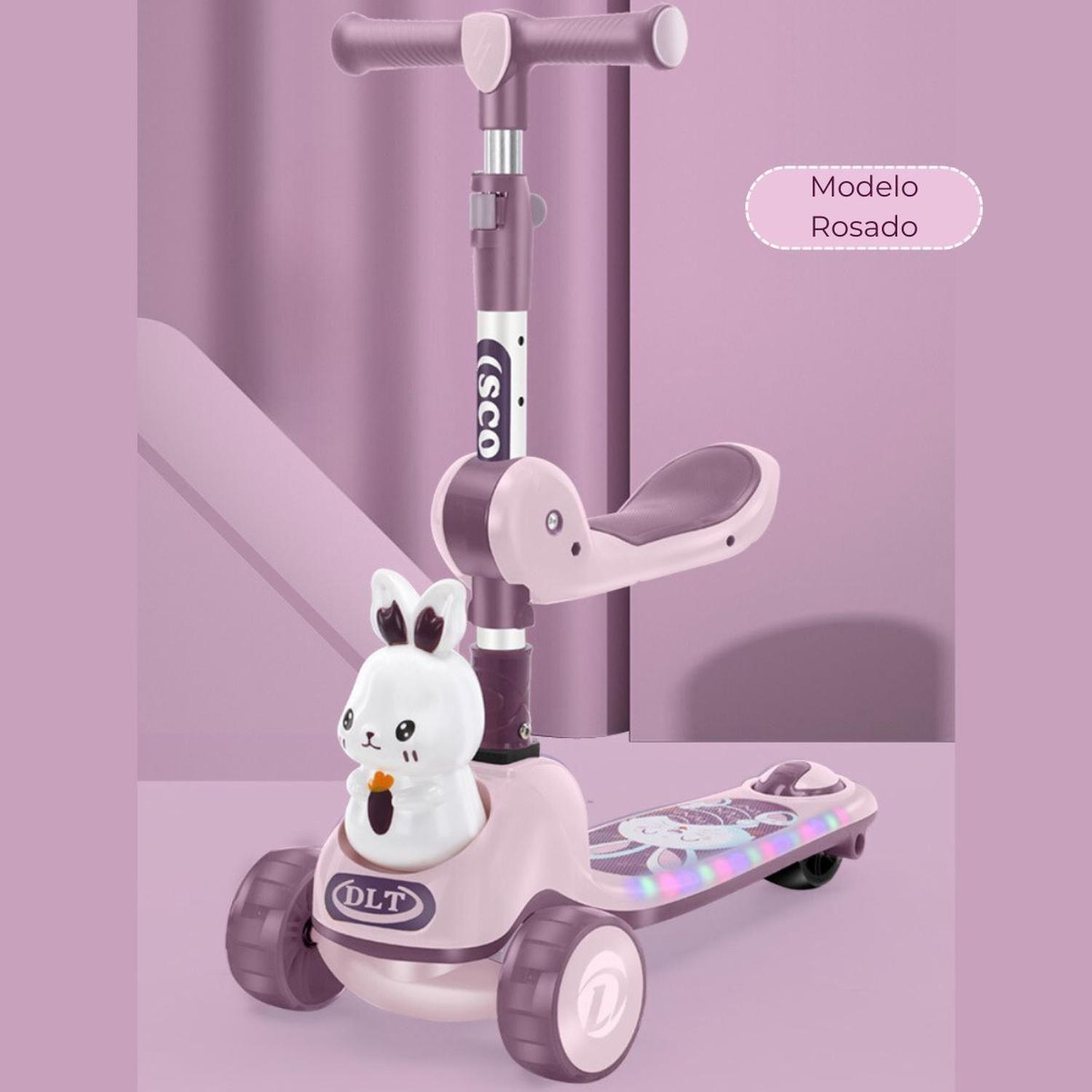 Scooter 3 ruedas con Asiento para Bebés Musical con Luces-2