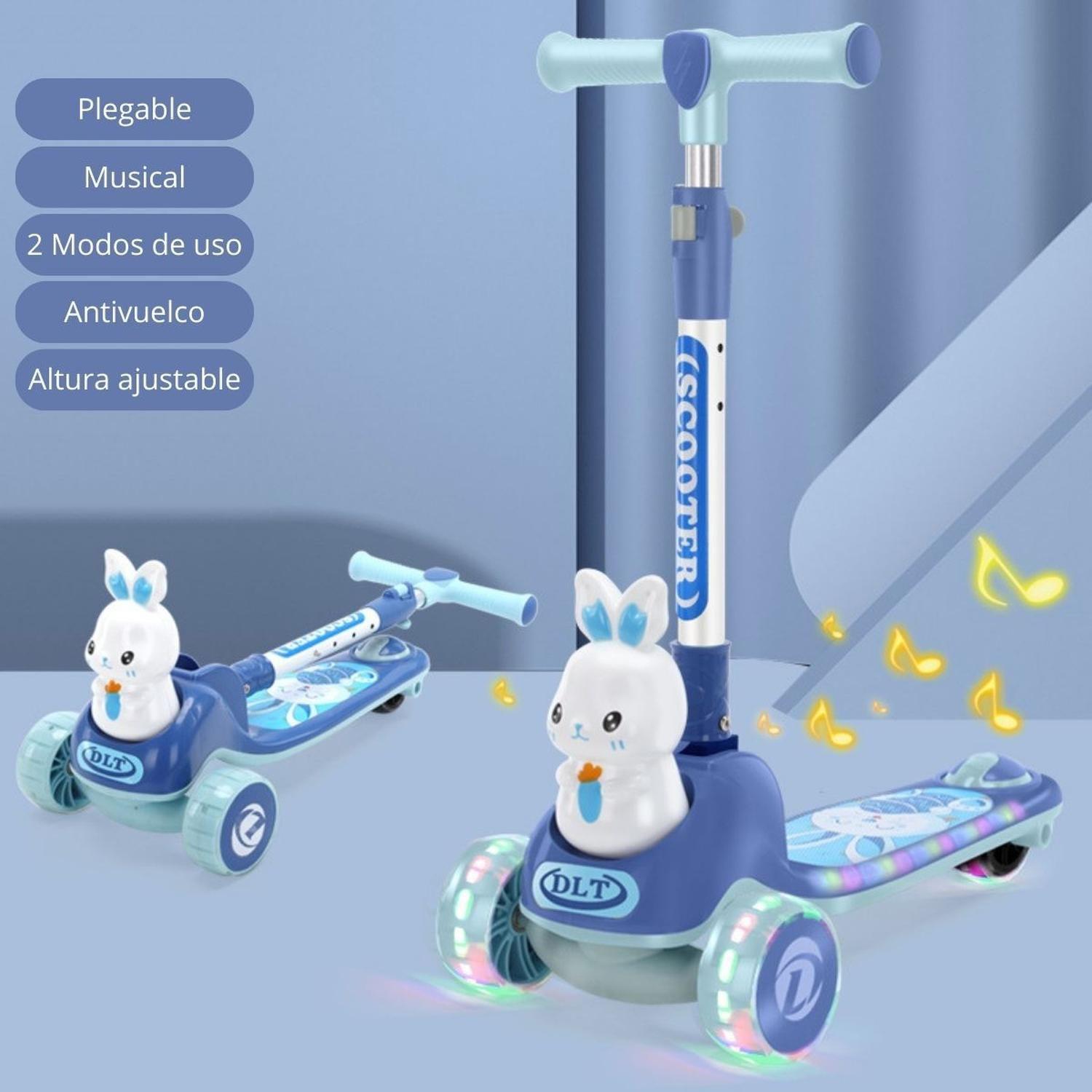 Scooter 3 ruedas con Asiento para Bebés Musical con Luces-3