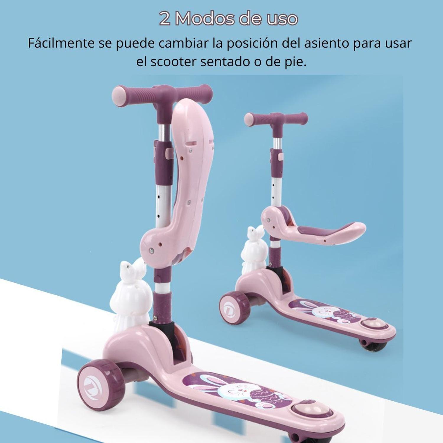 Scooter 3 ruedas con Asiento para Bebés Musical con Luces-5