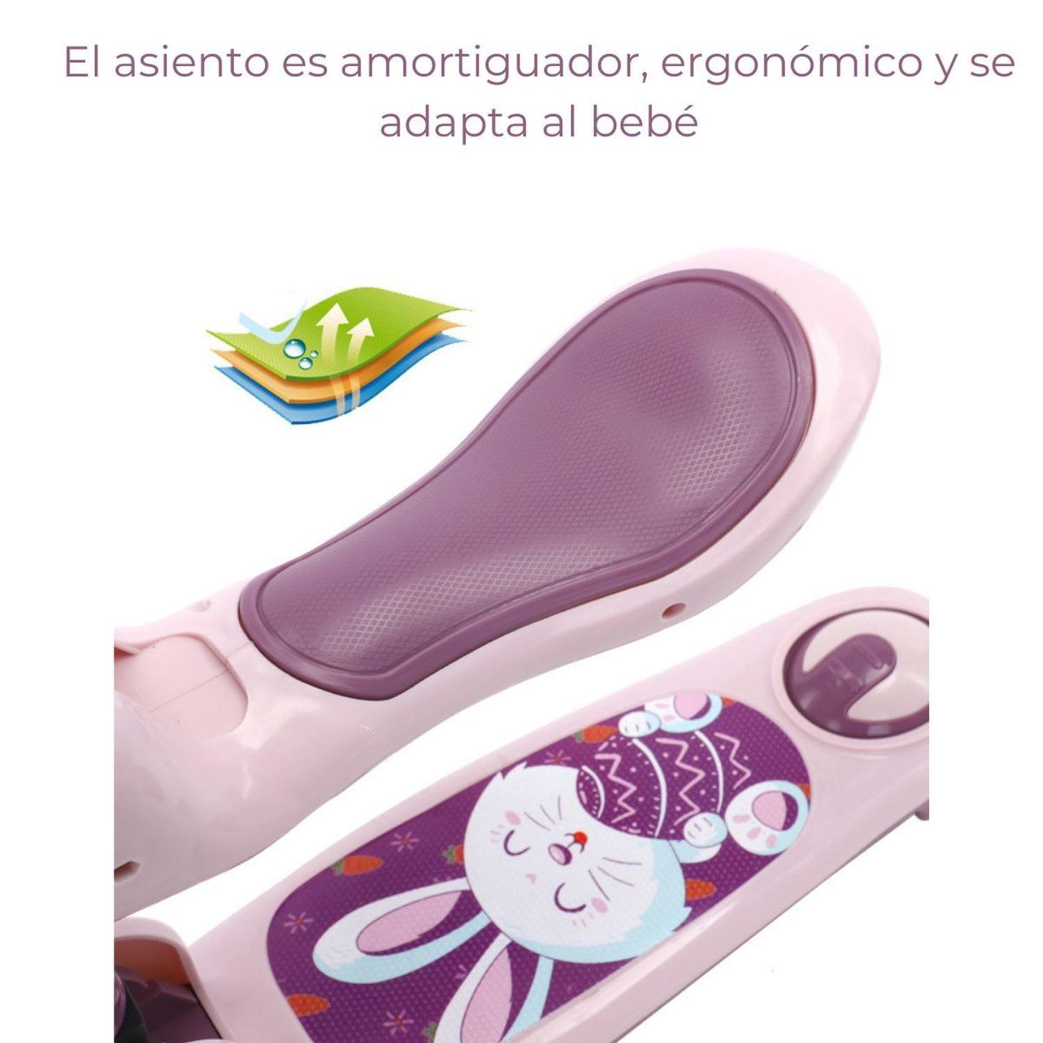 Scooter 3 ruedas con Asiento para Bebés Musical con Luces-7