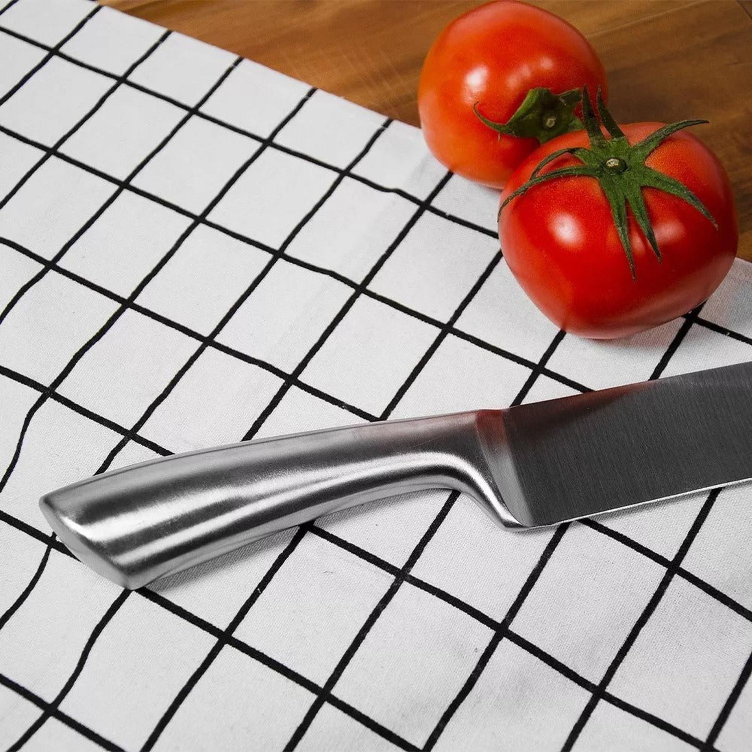 Set Cocina Cuchillos 7 Piezas De Acero Inoxidable + Bolso-4