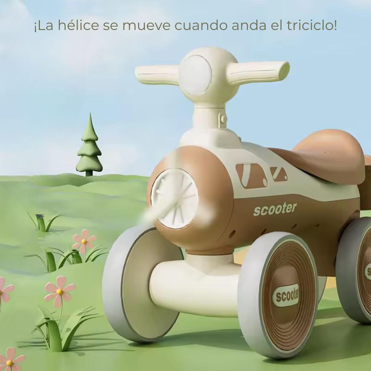 Triciclo Correpasillos con Hélice Bebés Niños Música Luces-1
