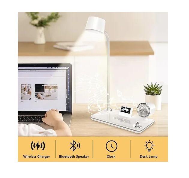 Lámpara De Escritorio Carga Inalámbrica 15w Multipropósito-3