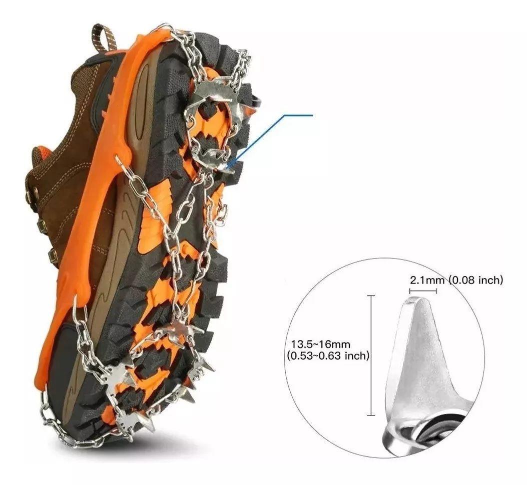 Crampones Antideslizantes Ajustable De Acero para Invierno-2