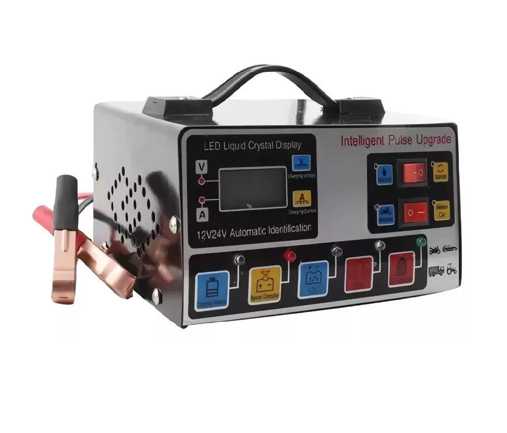 Cargador De Batería Para Autos Y Motos 12v Y 24v Automático-0