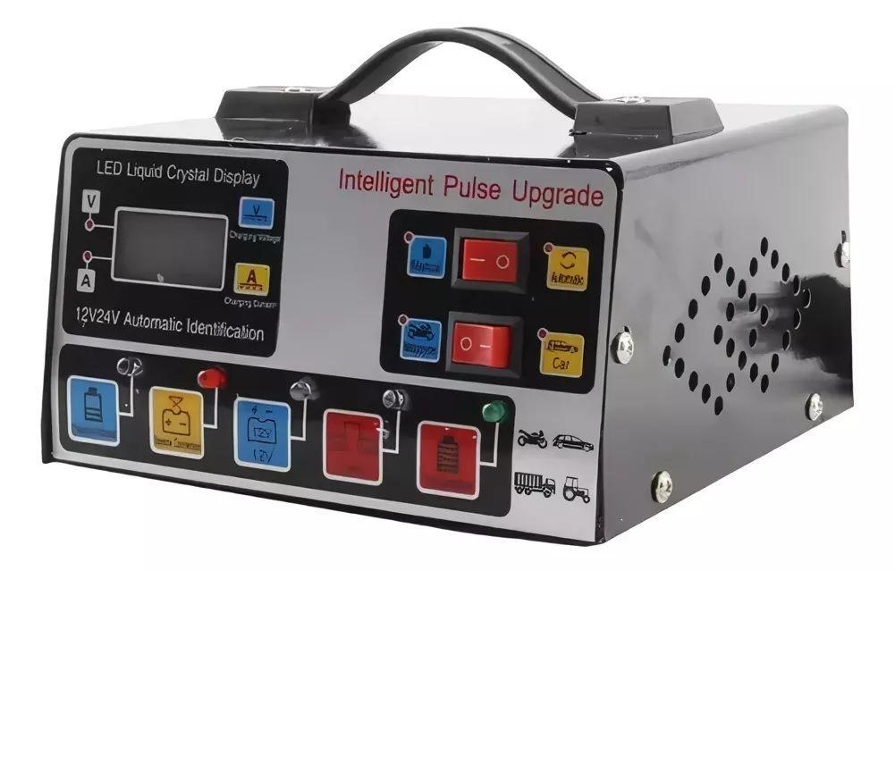 Cargador De Batería Para Autos Y Motos 12v Y 24v Automático-1