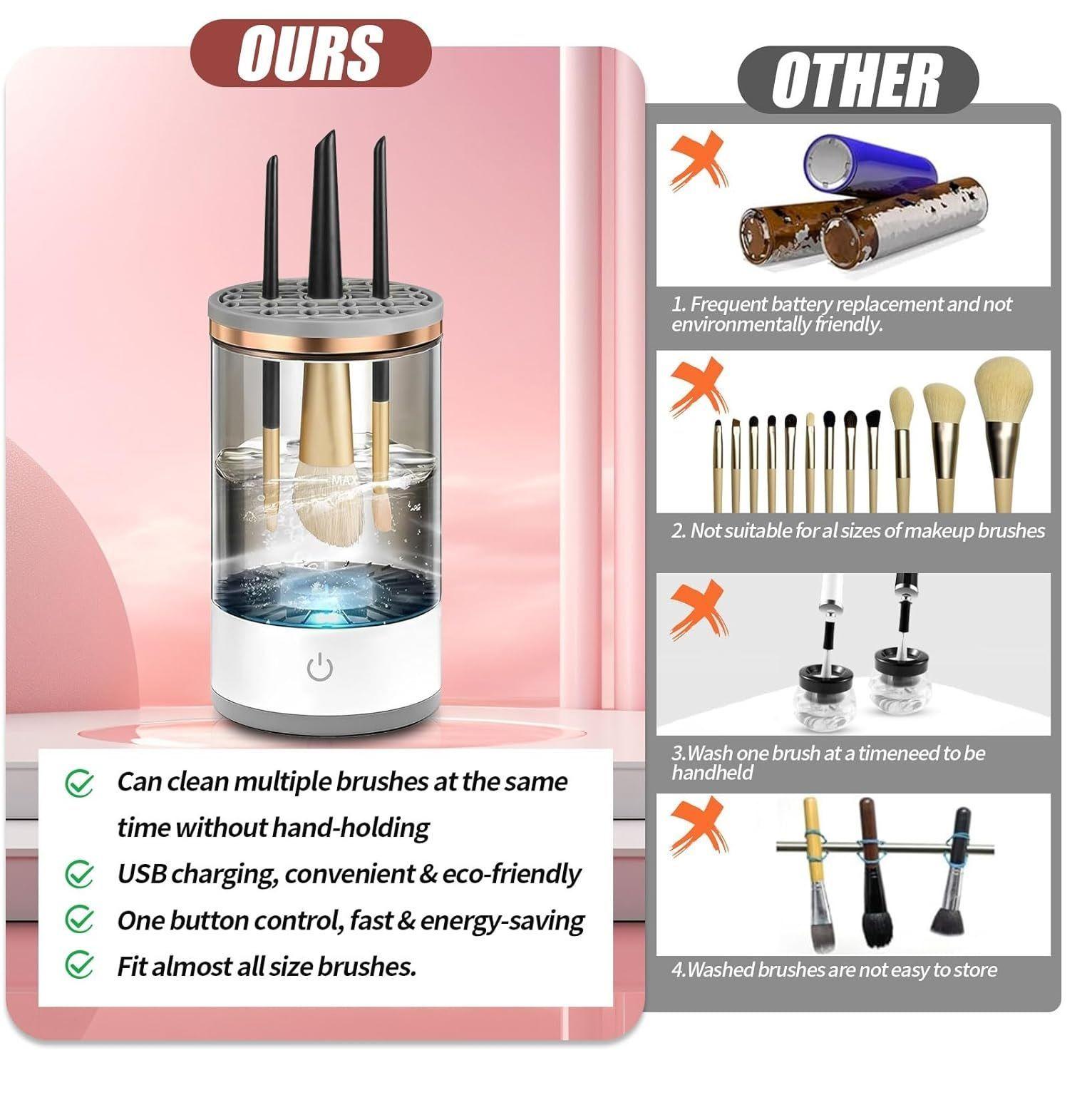 Máquina Limpiadora De Brochas De Maquillajes/lavadora USB-1