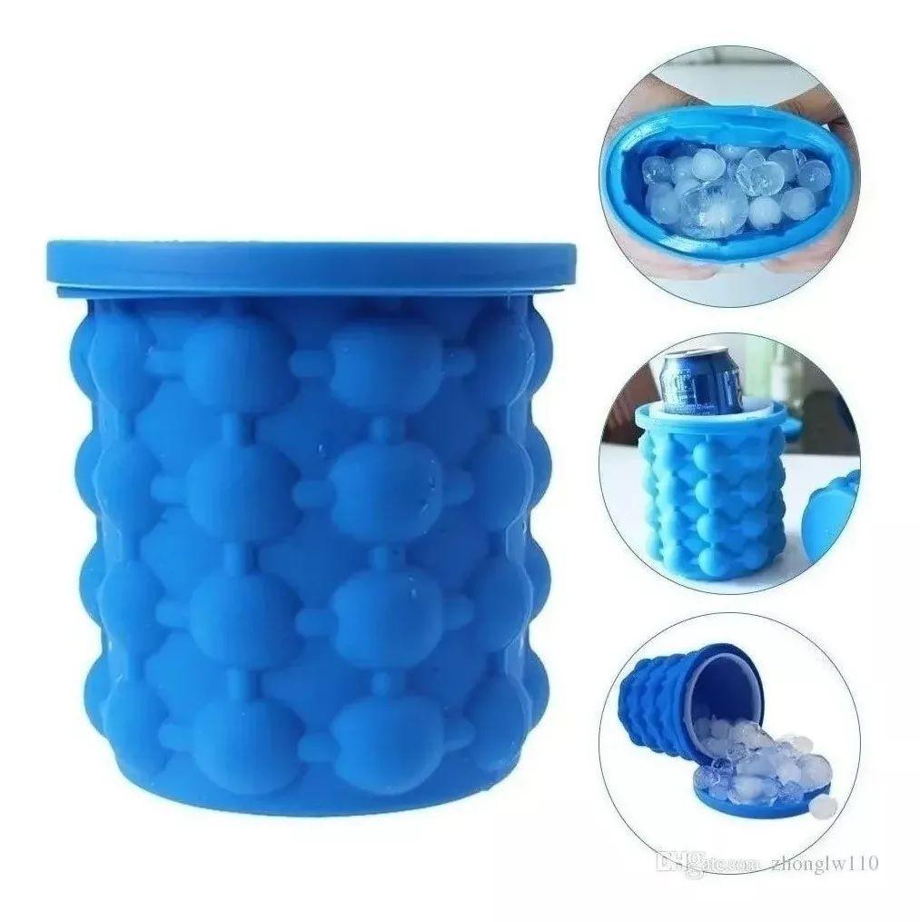 Molde Silicona Hielera Hacer Cubos De Hielo Ice Cube Maker-4
