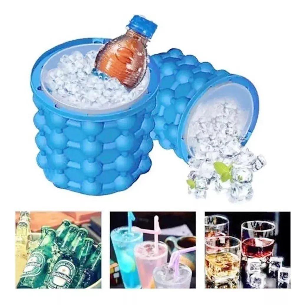 Molde Silicona Hielera Hacer Cubos De Hielo Ice Cube Maker-5