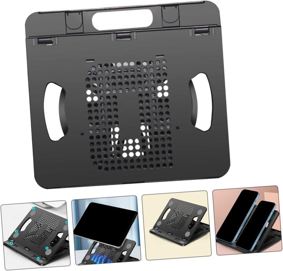 Soporte Base Para Computador Portátil Ajustable Rotación 360-4