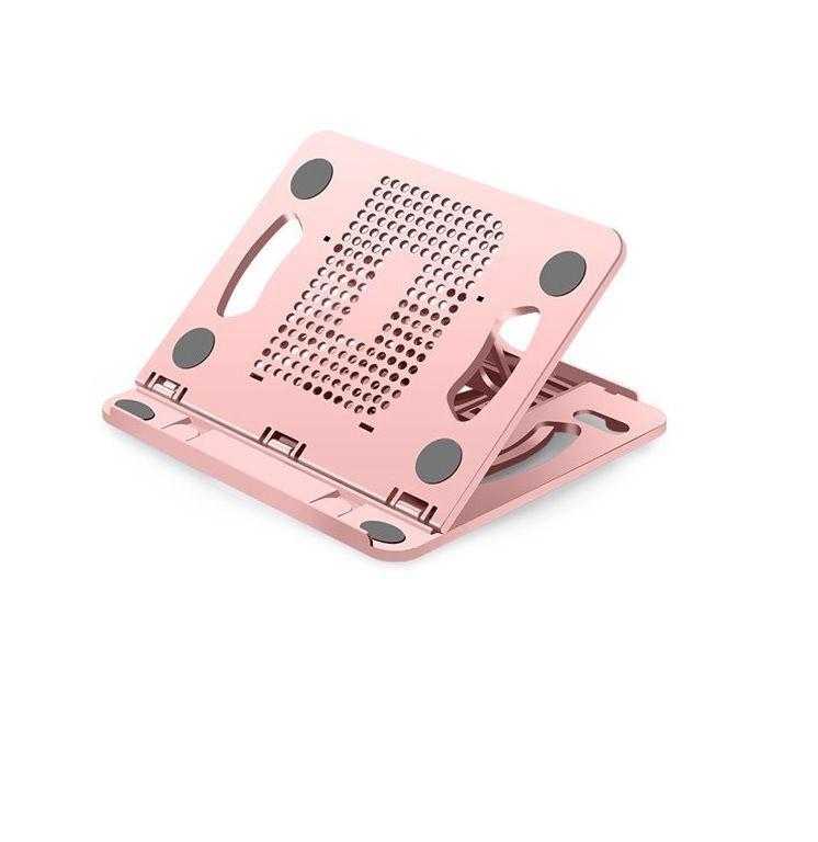 Soporte Base Para Computador Portátil Ajustable Rotación 360-0