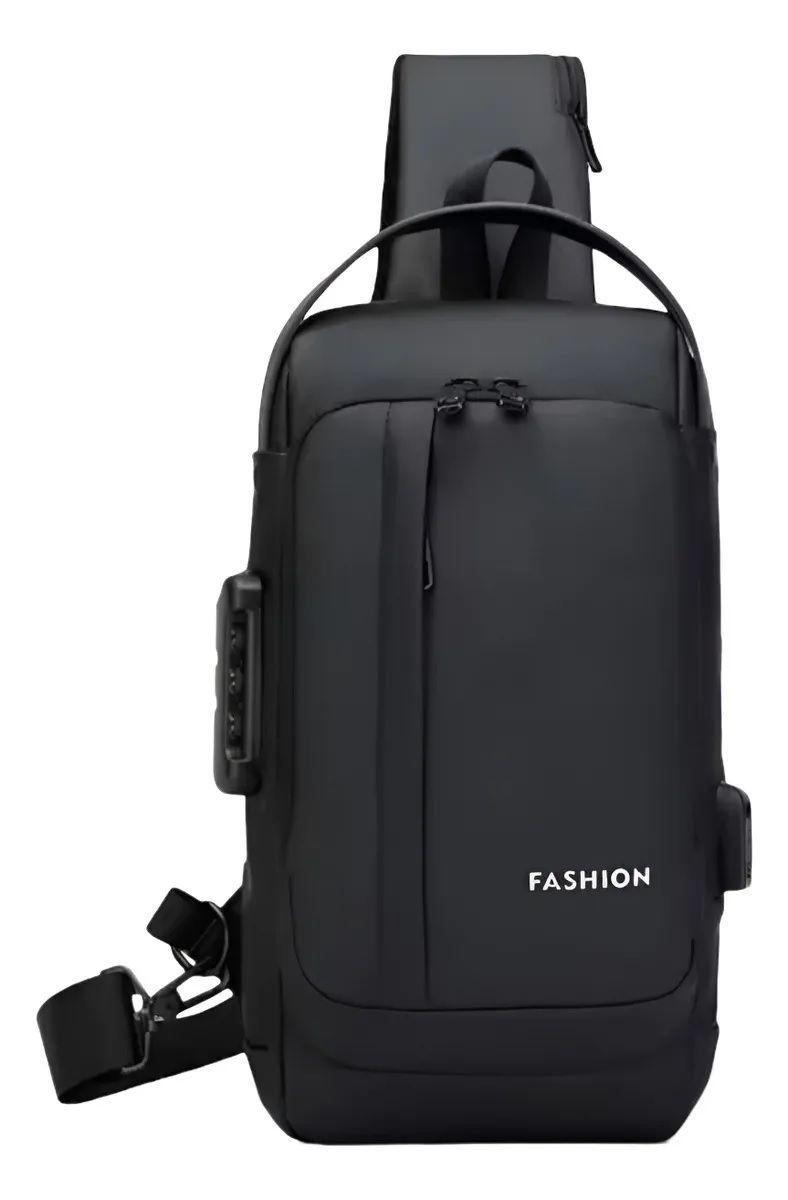  Bolso De Pecho Hombre Adulto Nylon Oxford USB Impermeable-2