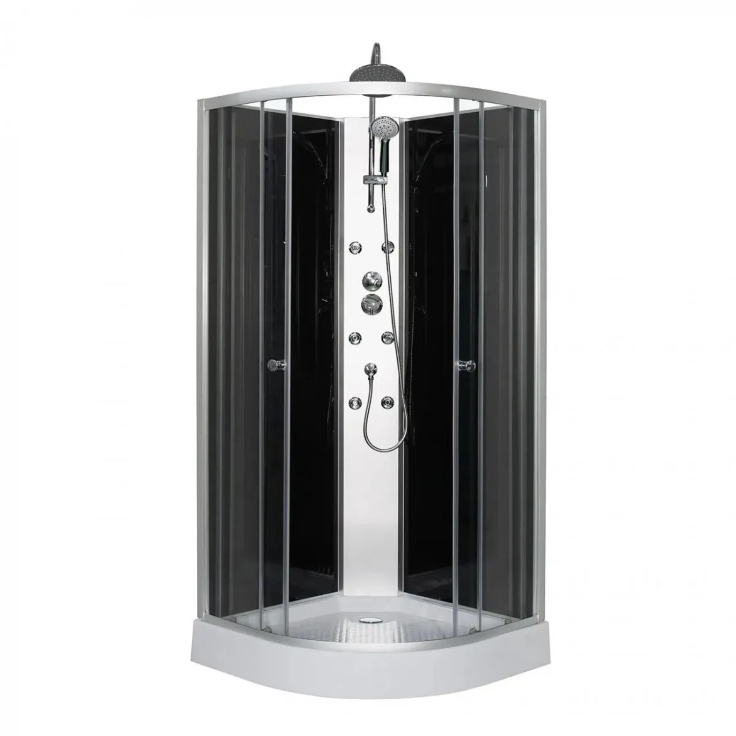 Cabina Ducha 6 Jets 90 x 90 x 213 cm Negro-0