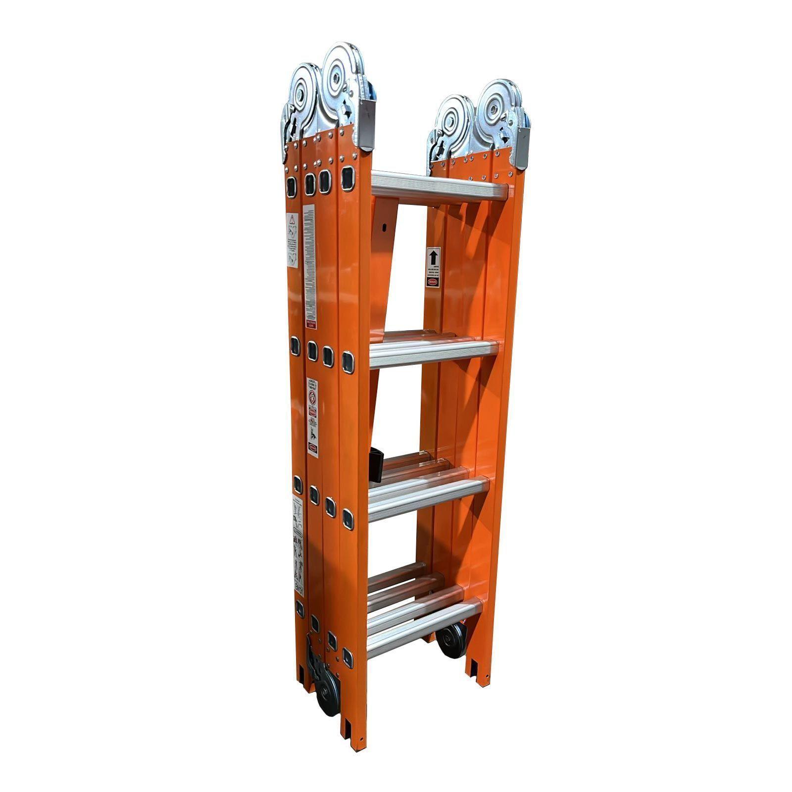 Escalera multipropósito plegable ultra resistente 4x4 4.5 Mtrs-0