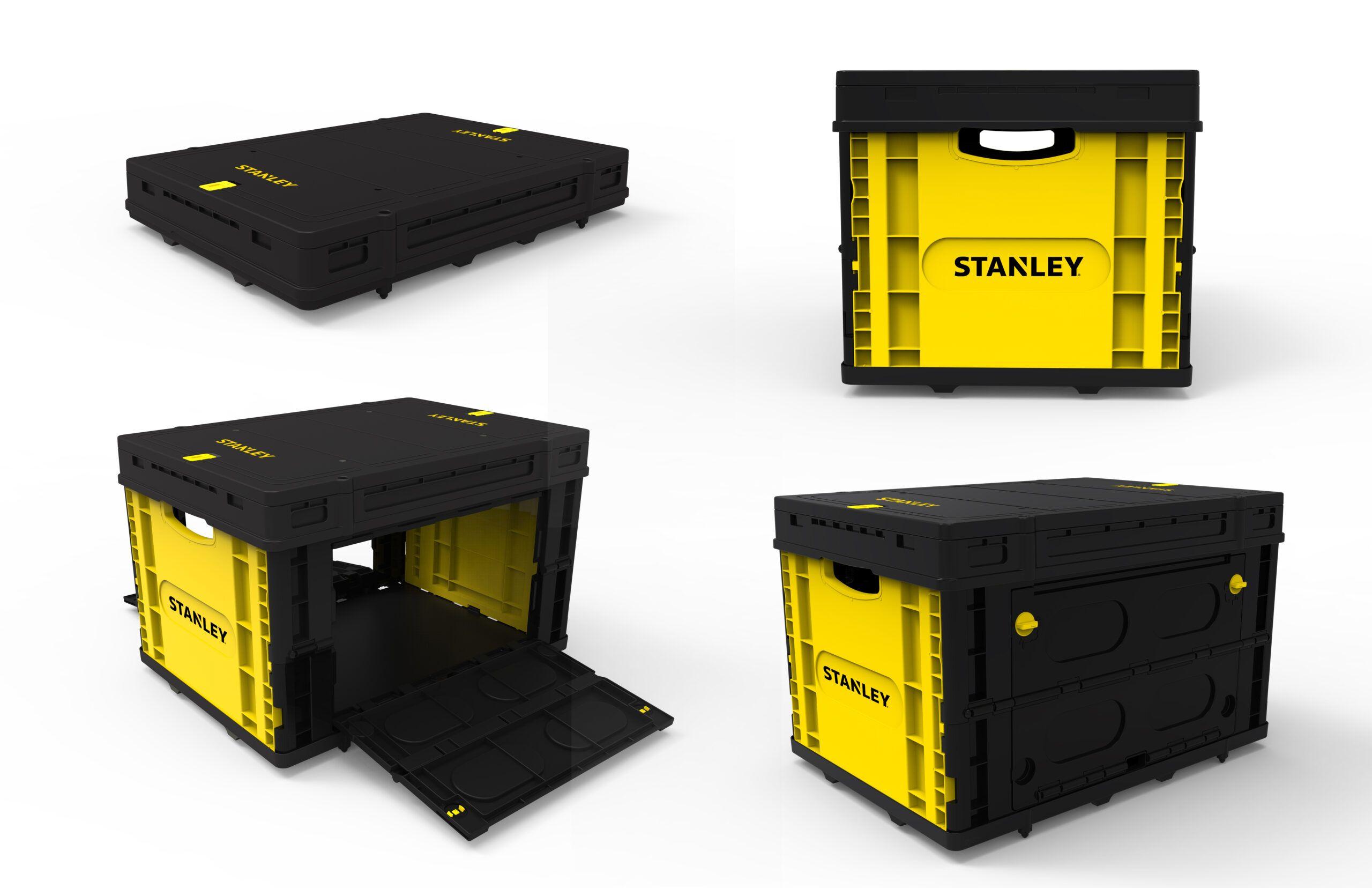 Cesta plegable STANLEY FB533L 25kg c/tapa Apertura Lateral-3