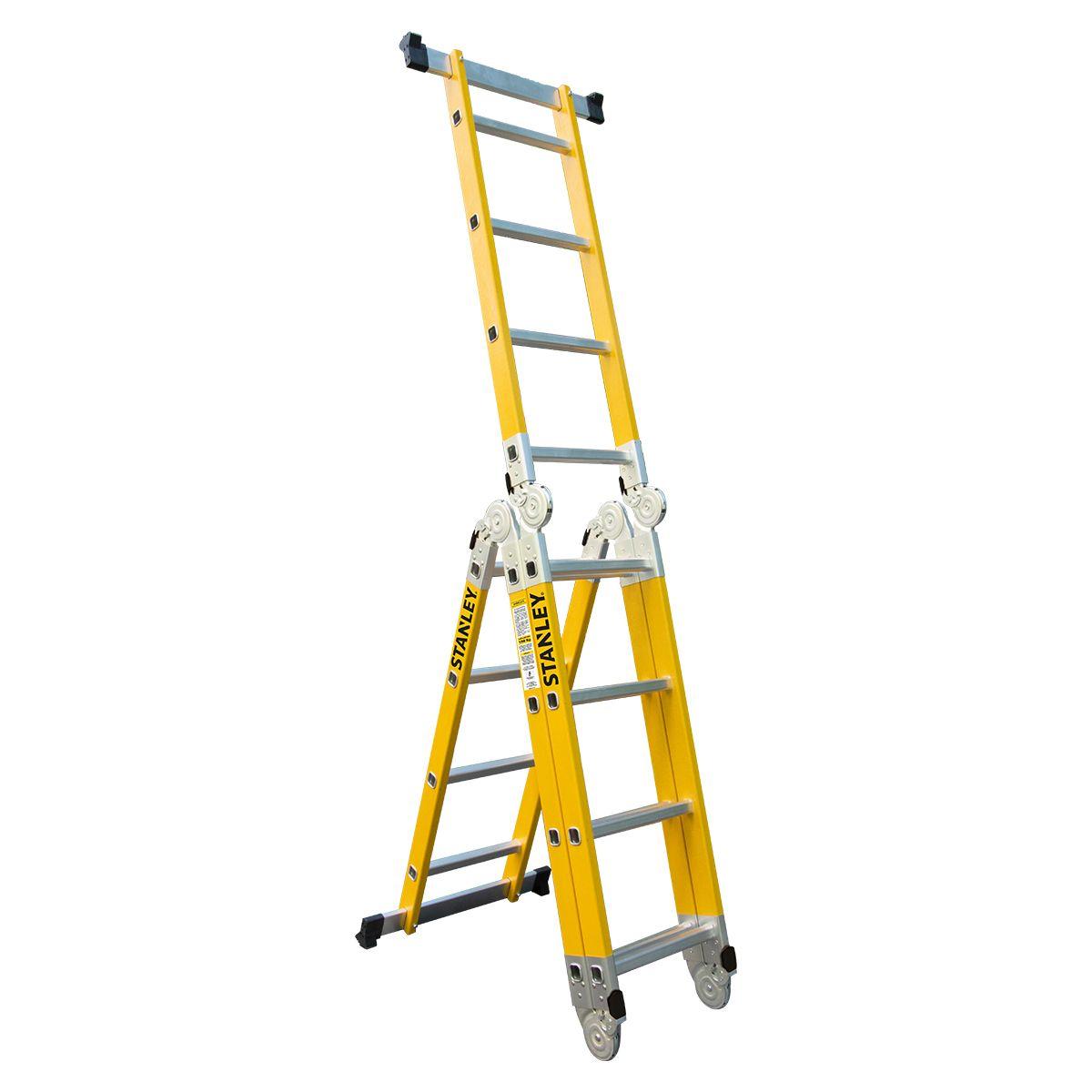 Escalera Stanley Articulada Dieléctrica 150Kg 4x4-2